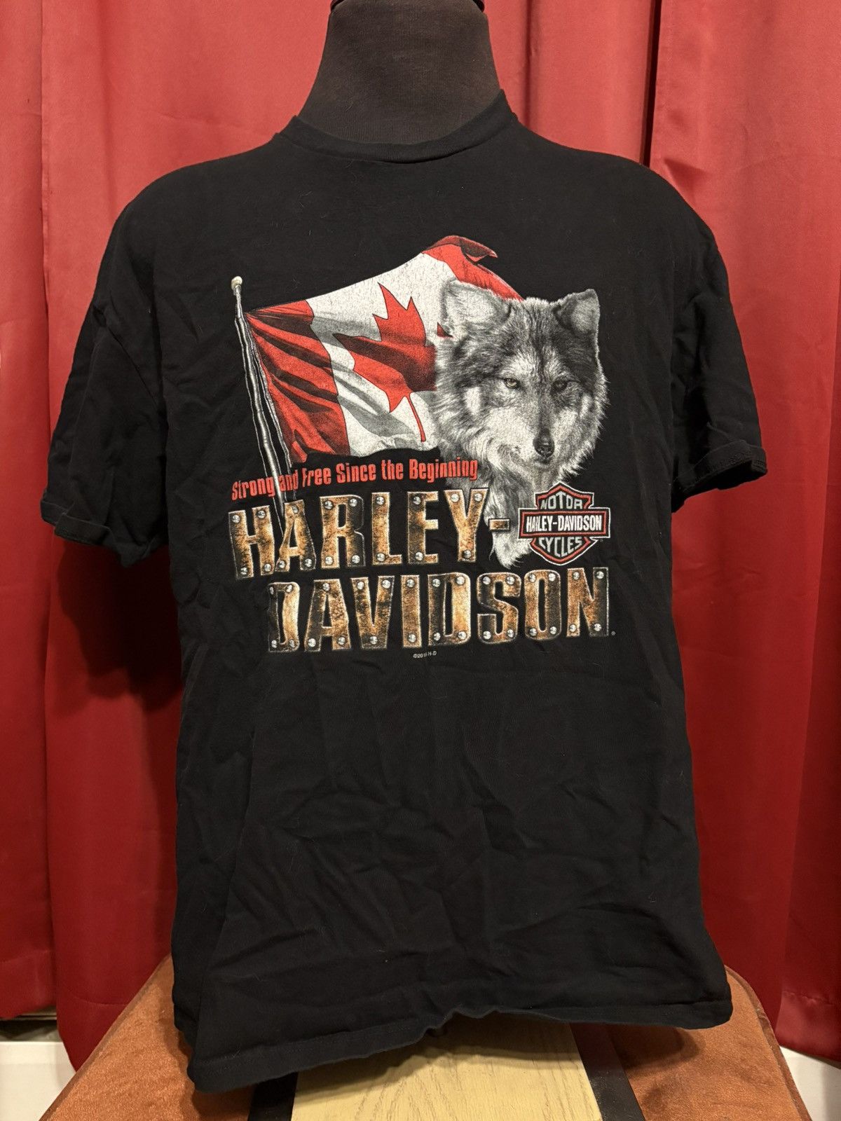 Harley Davidson Harley Davidson Tshirt Banff Canada Bear Motorcycle Grail Size US XXL / EU 58 / 5 - 1 Thumbnail