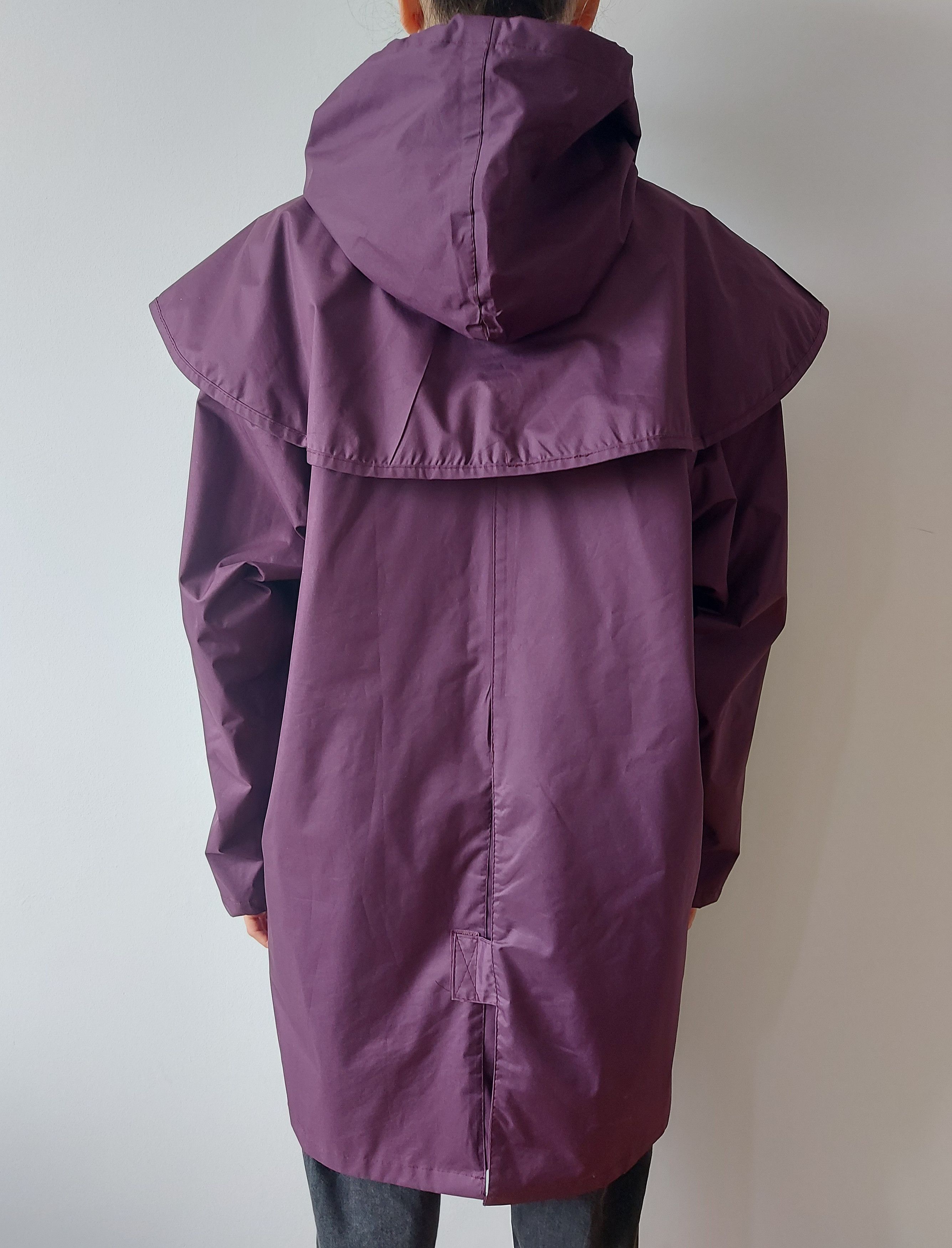Other Country Estate Windsor Purple Women's Raincoat Size L / US 10 / IT 46 - 3 Thumbnail