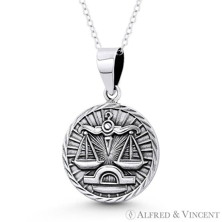 Other Libra Zodiac Sign Circle Astrology Charm Pendant Size ONE SIZE - 1 Preview