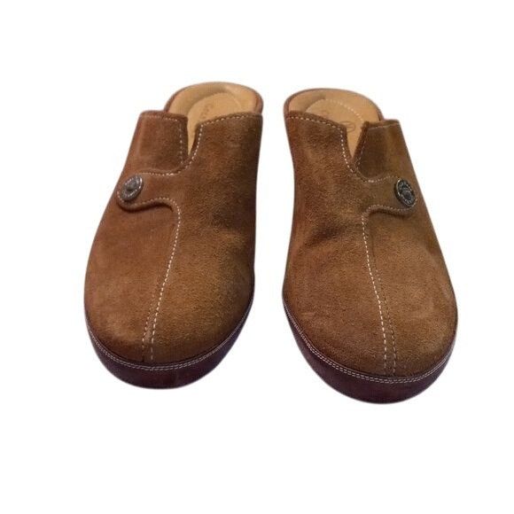 Cole Haan Cole Haan Size 9B Womens Brown Suede Slip-On Mule Heeled Sho Size US 9 / IT 39 - 2 Thumbnail