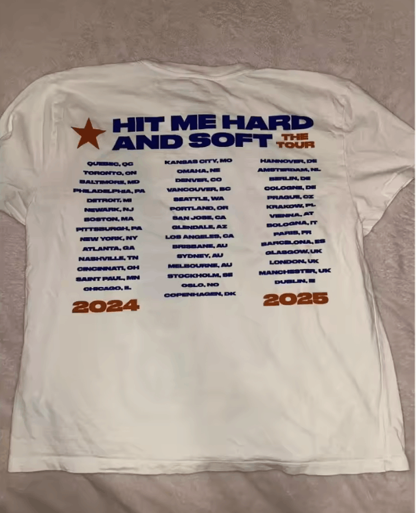 Billie Eilish Billie eilish tour t-shirt🎤 Size ONE SIZE - 2 Thumbnail