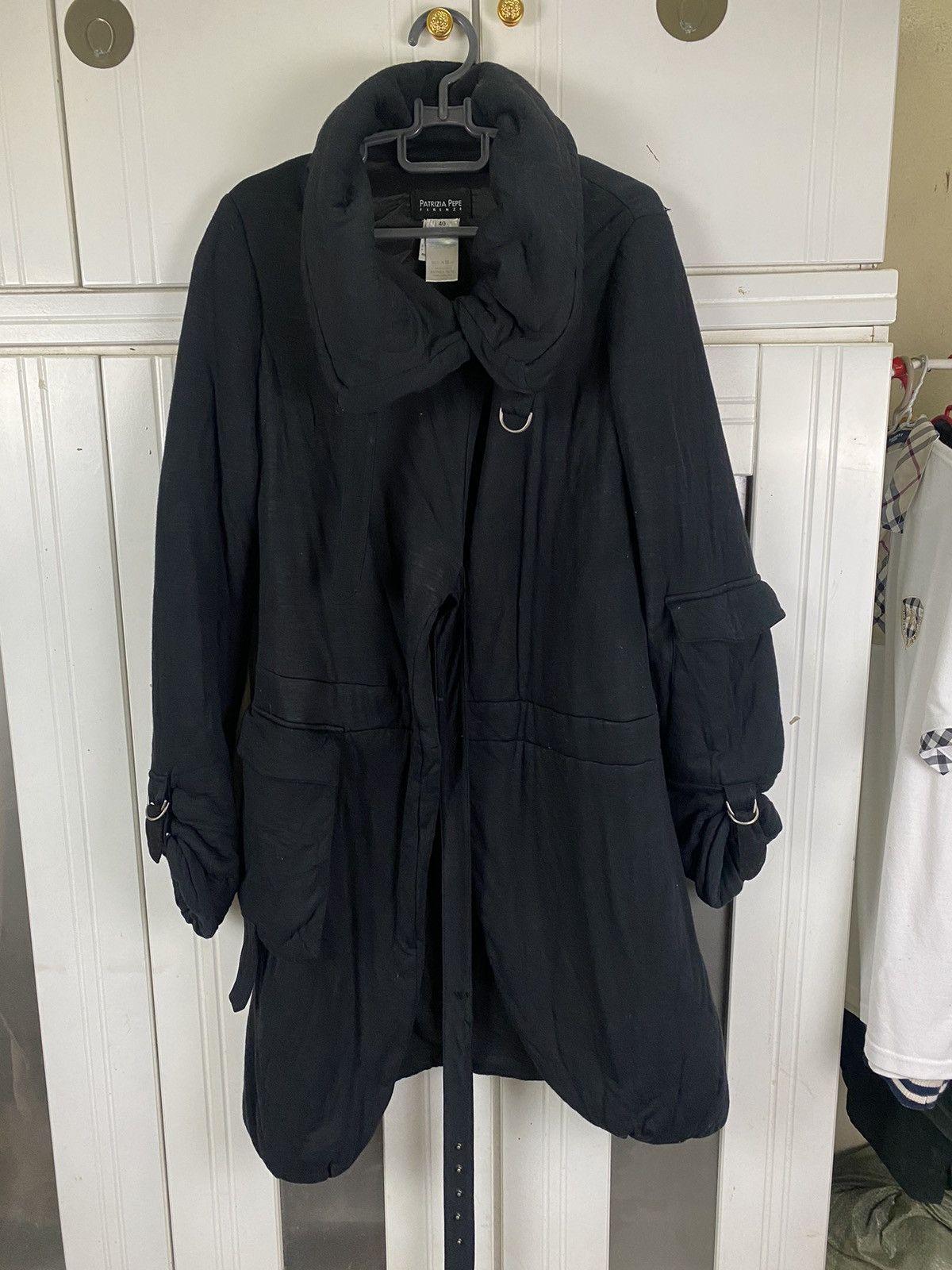 Japanese Brand Patrizia Pepe Long Jacket Size US L / EU 52-54 / 3 - 1 Thumbnail