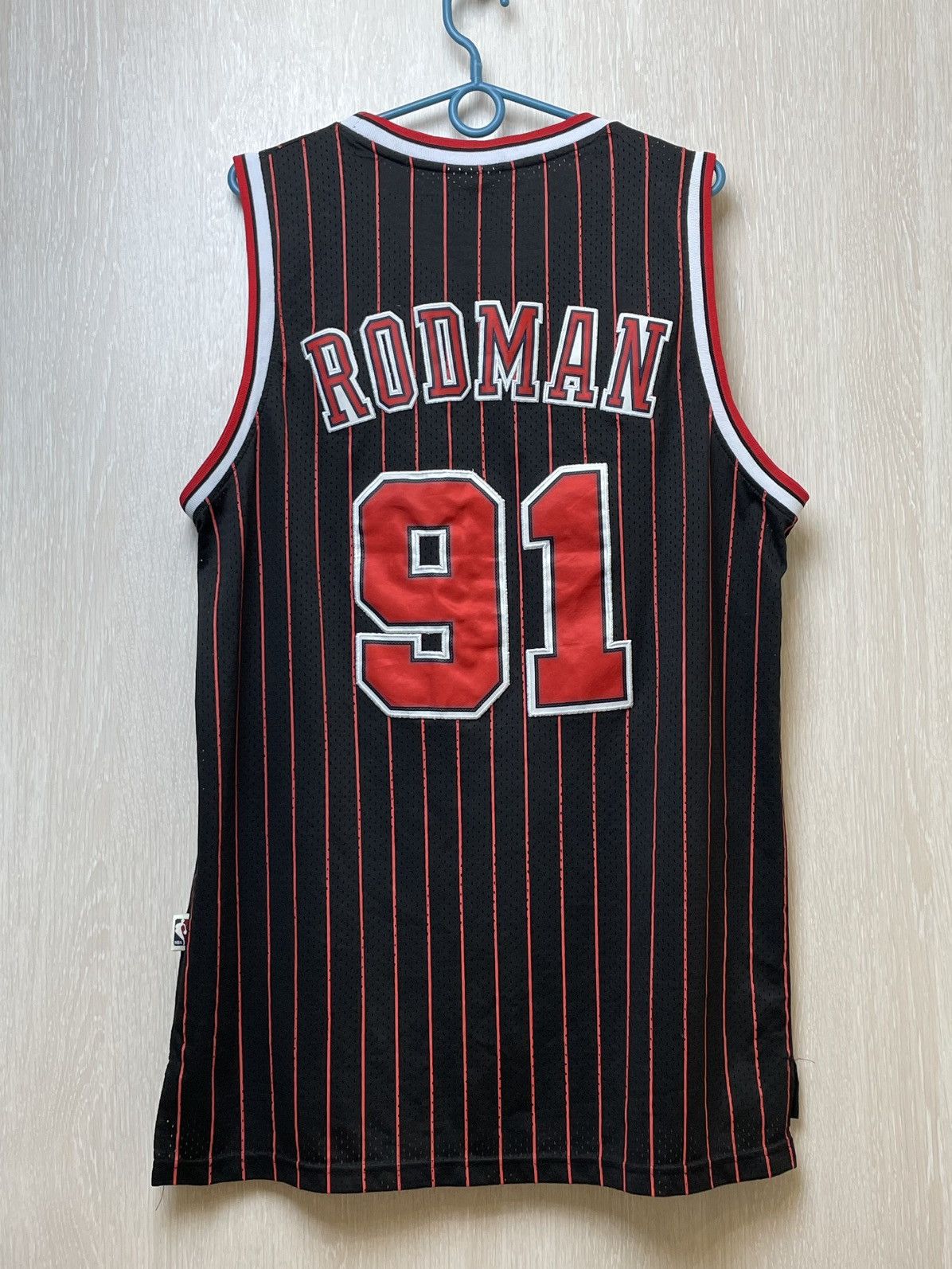 Adidas Chicago Bulls NBA Dennis Rodman #91 Embroidered Jersey Size US XL / EU 56 / 4 - 9 Thumbnail