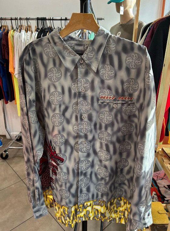 Pelle Pelle 90’—Early 2000’s Pelle Pelle Dragon Print Button Up Size US XL / EU 56 / 4 - 1 Thumbnail