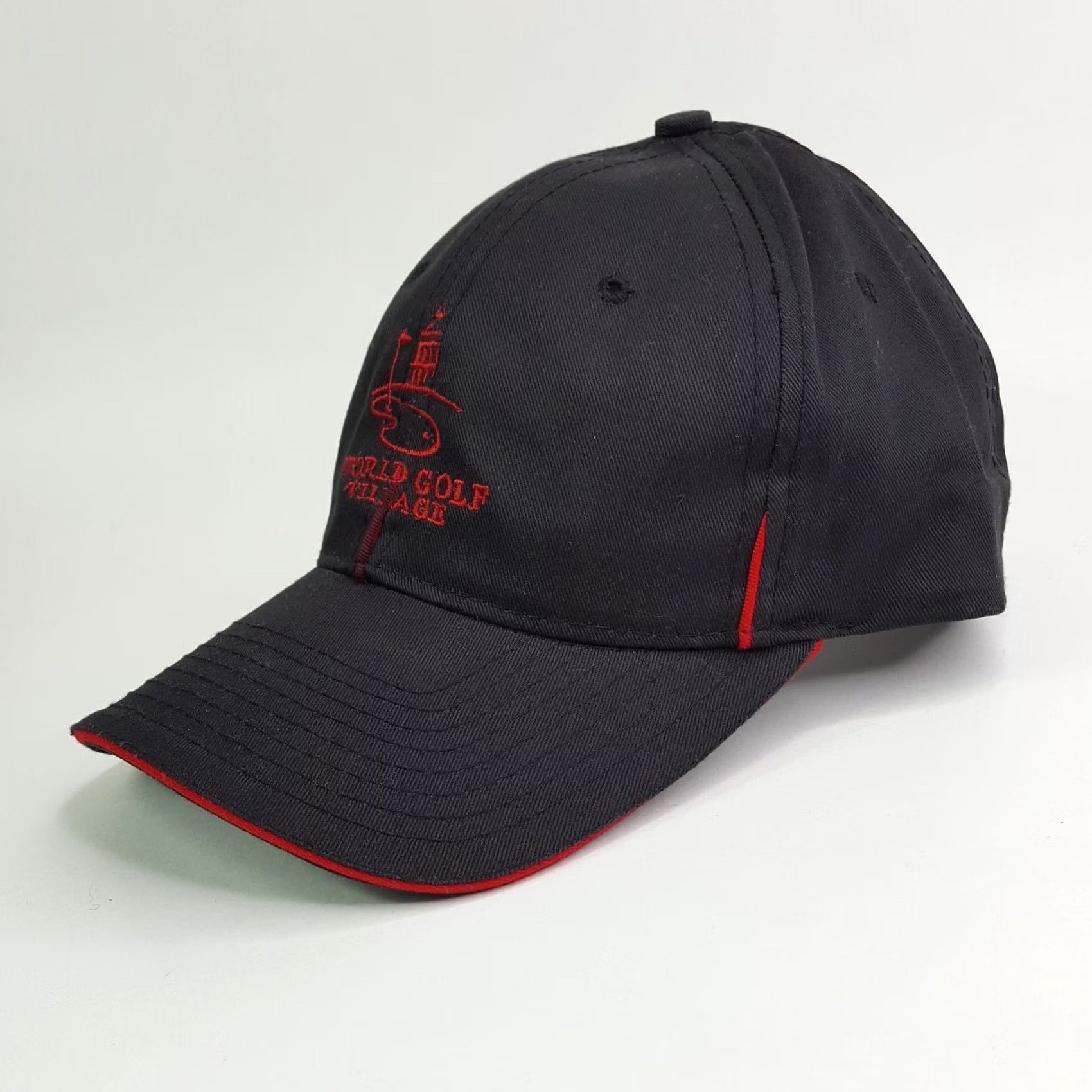 Vintage VINTAGE Town Talk PGA Adjustable Snapback Hat Baseball Cap Black Twill Cotton Golf Village 90s Retro Solid Embroidered Sports Men Mens Size ONE SIZE - 4 Thumbnail