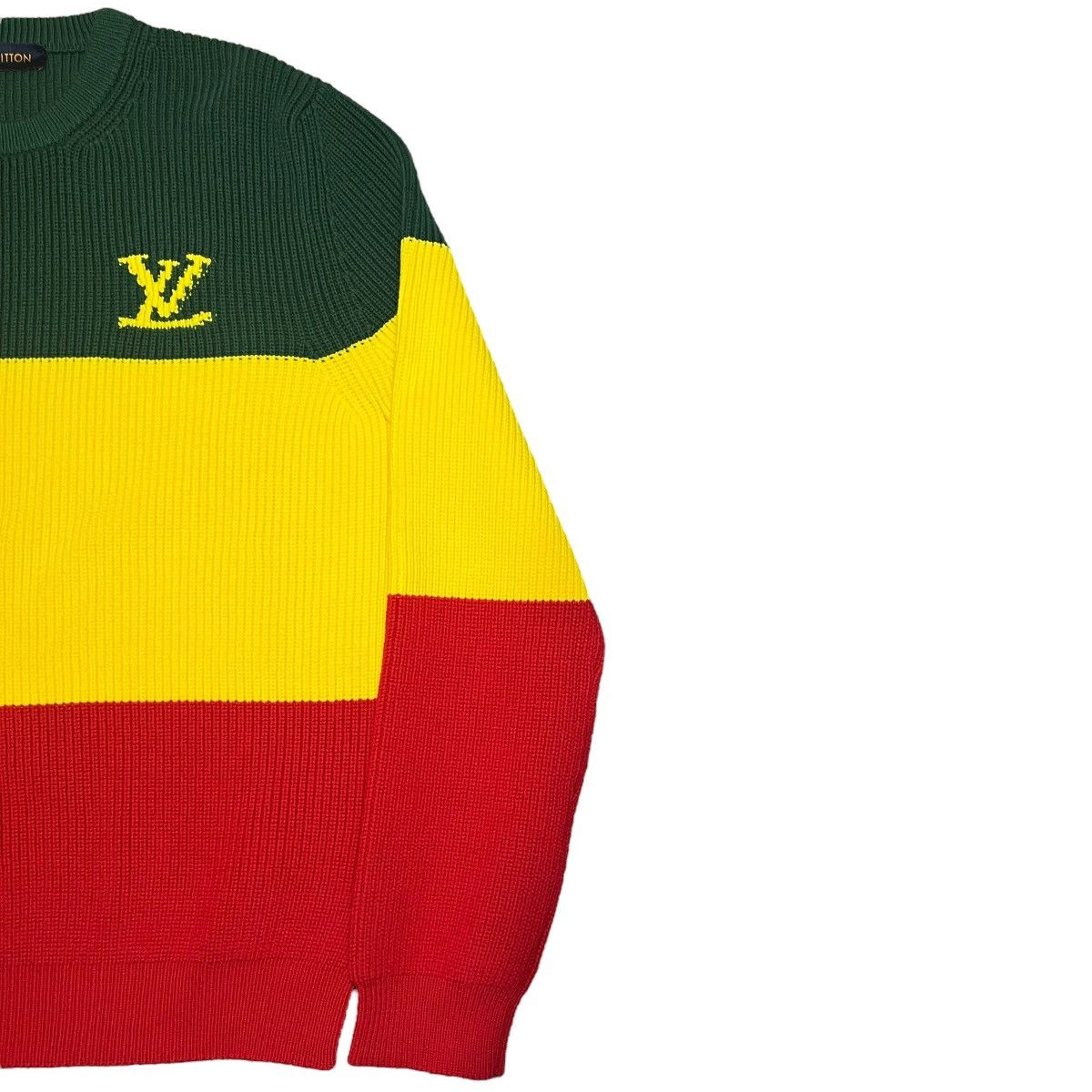 Louis Vuitton LOUIS VUITTON 21SS Virgil Abloh Rastafari Jamaican Sweater Size US L / EU 52-54 / 3 - 4 Thumbnail