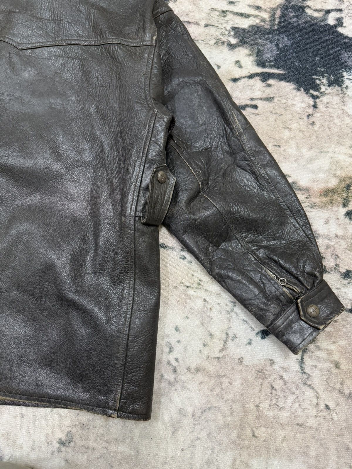 Genuine Leather Vintage Nour Style High Classes Fur Leather Jacket Size US M / EU 48-50 / 2 - 17 Thumbnail