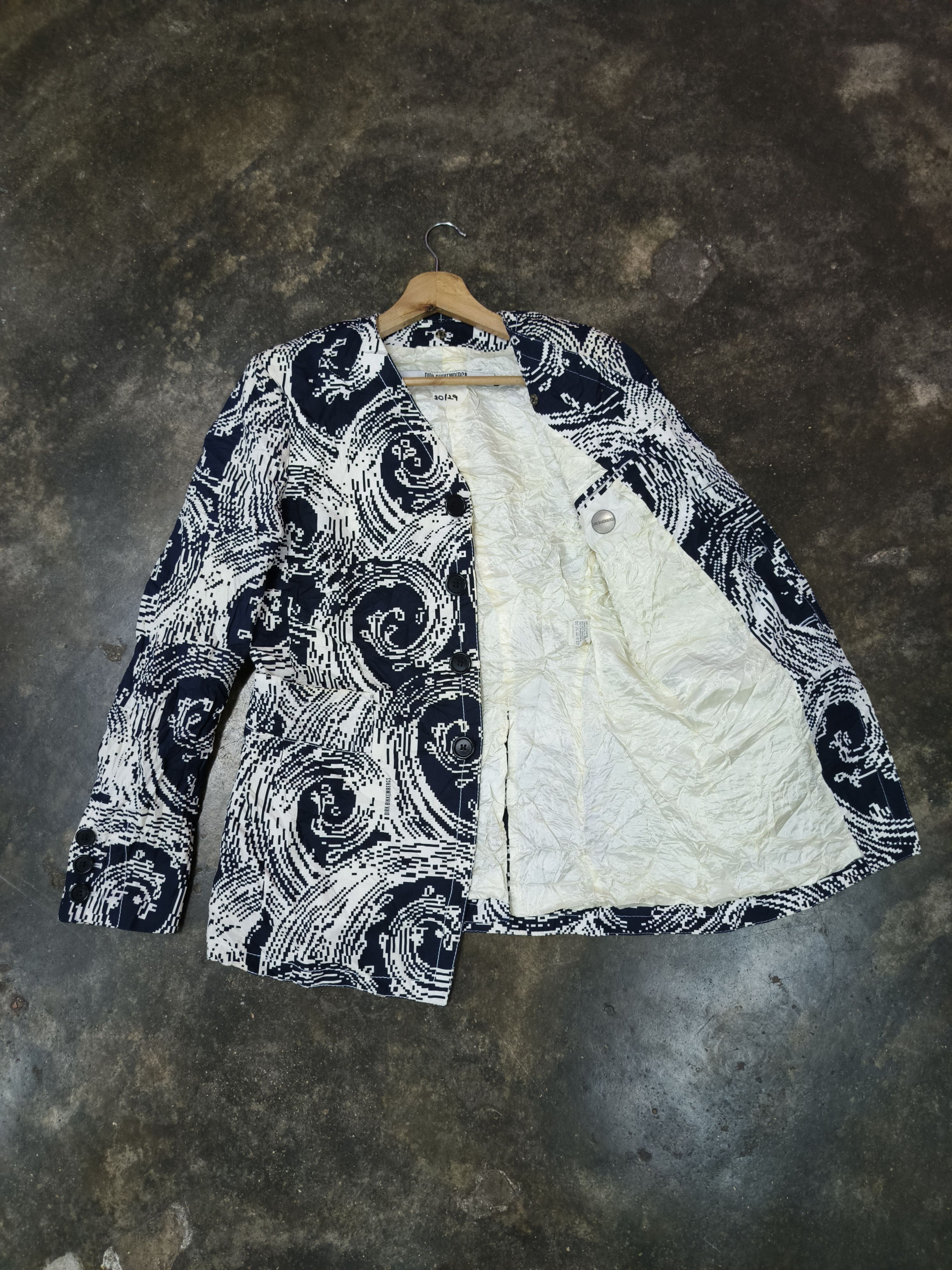 Dirk Bikkembergs Dirk Bikkembers Paisley Print Jacket Coat Size L / US 10 / IT 46 - 2 Thumbnail
