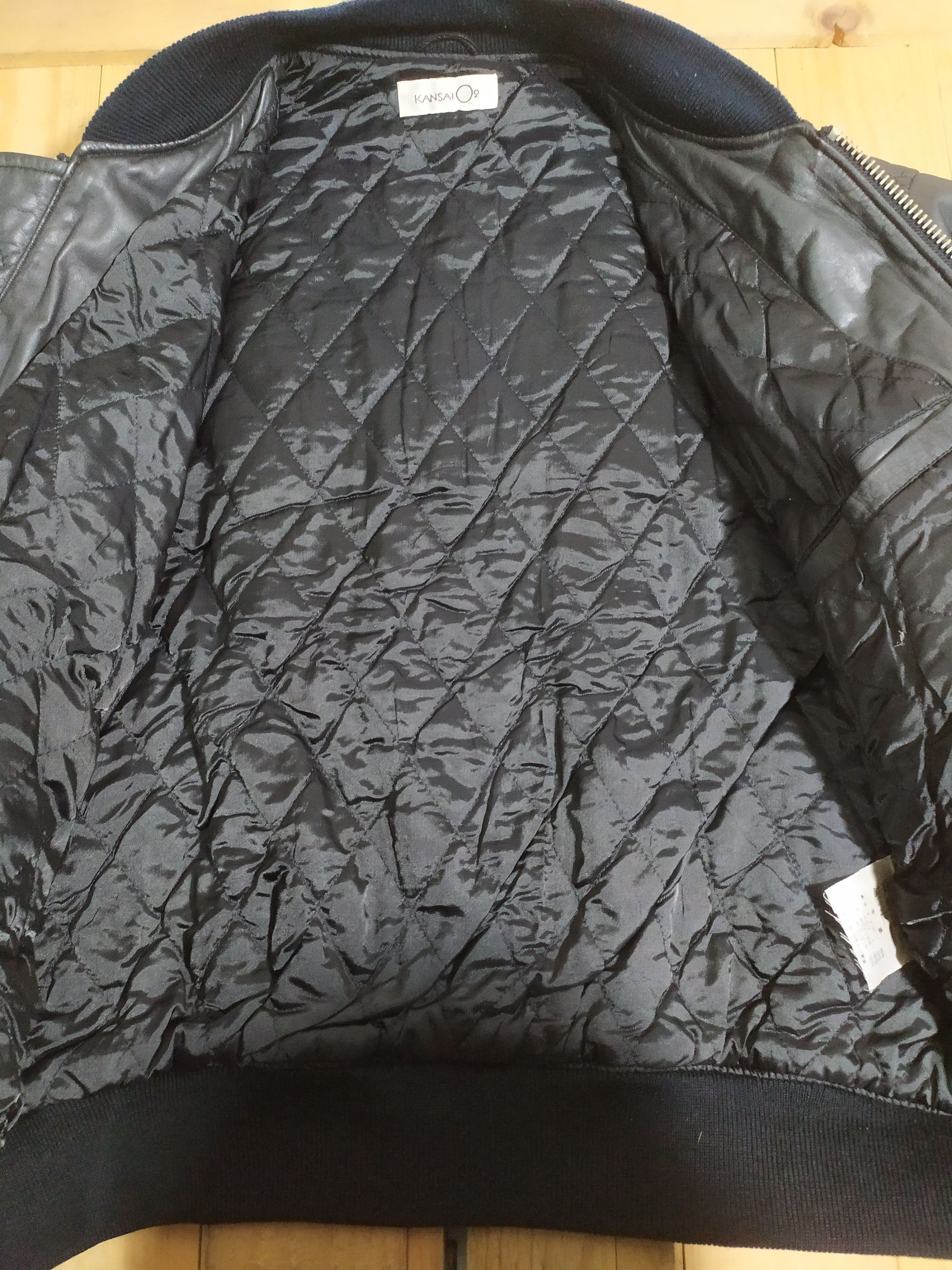 Kansai Yamamoto × Ma+ KANSAI 02 YAMAMOTO THE IMPACT LEATHER TYPE BOMBER MA1 JACKET Size US L / EU 52-54 / 3 - 7 Thumbnail