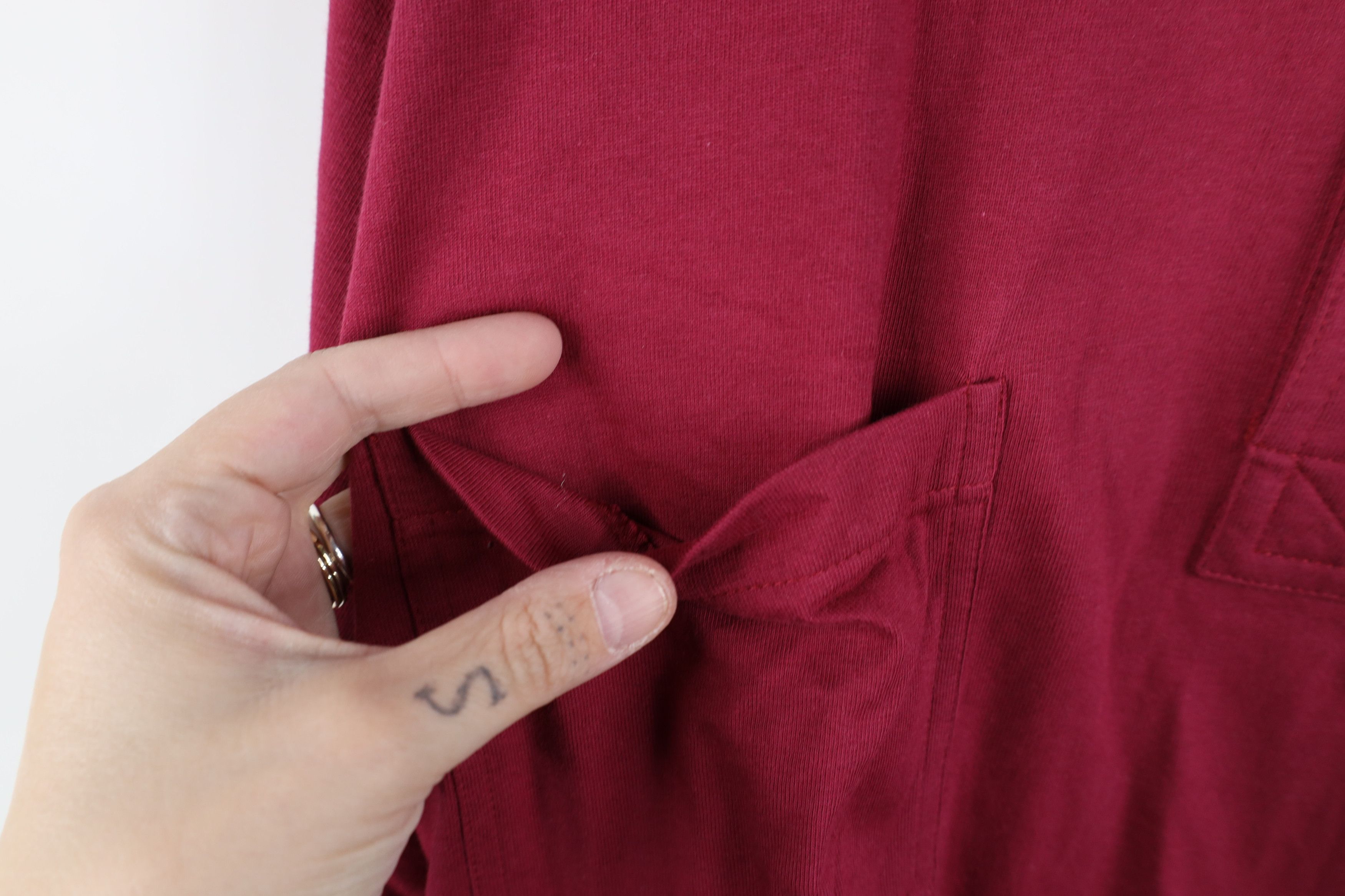 Vintage Deadstock Vintage 90s Streetwear Long Sleeve Polo Red Size US XL / EU 56 / 4 - 4 Thumbnail