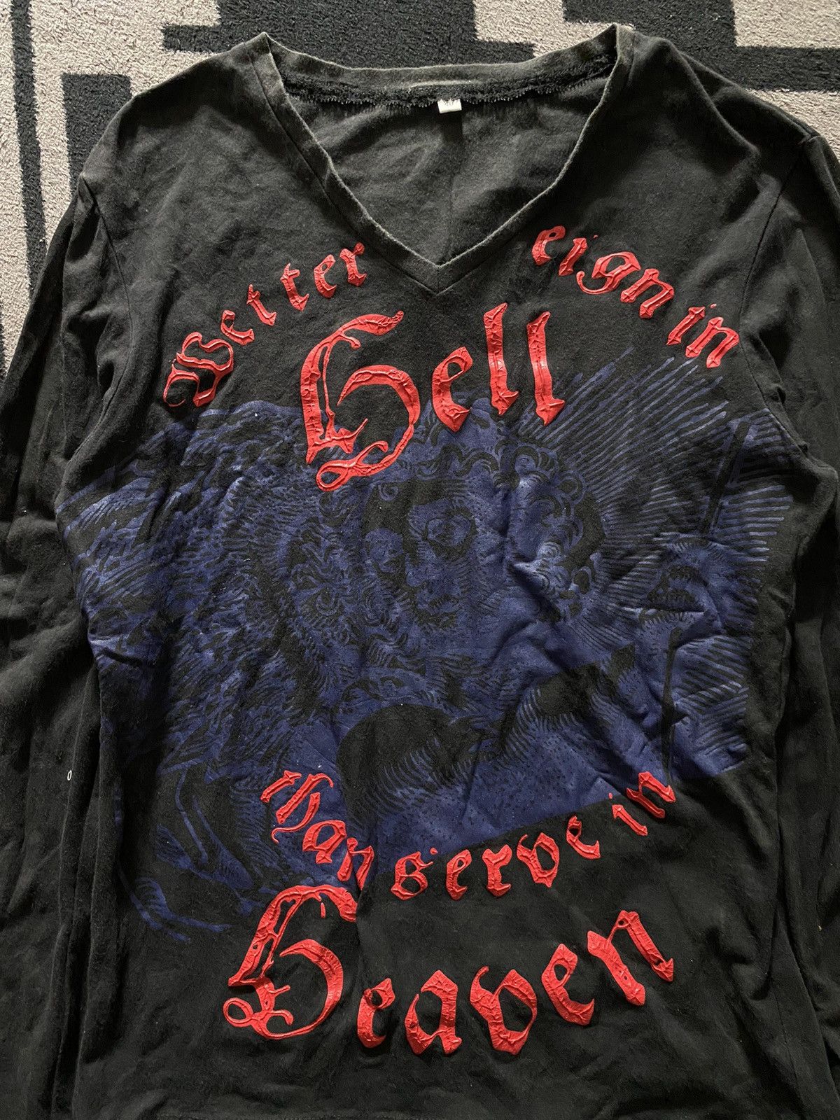 If Six Was Nine × Japanese Brand × Le Grande Bleu (L.G.B.) Japanese ifsixwasnine unknwn poem style longsleeve tshirts Size US M / EU 48-50 / 2 - 2 Thumbnail
