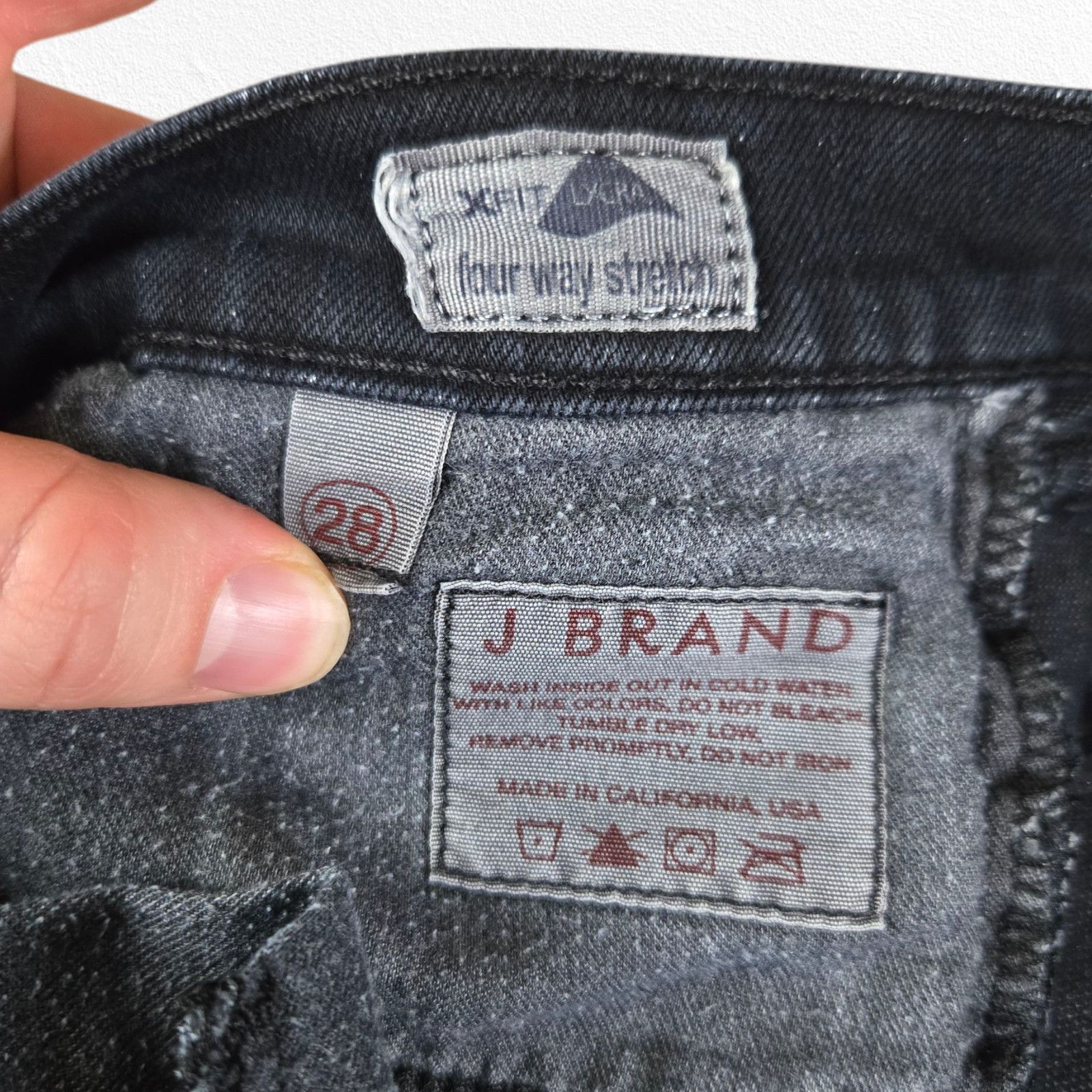 J Brand J Brand Black Mid Rise Skinny Leg Jeans Size 28 Size 28" / US 6 / IT 42 - 6 Thumbnail