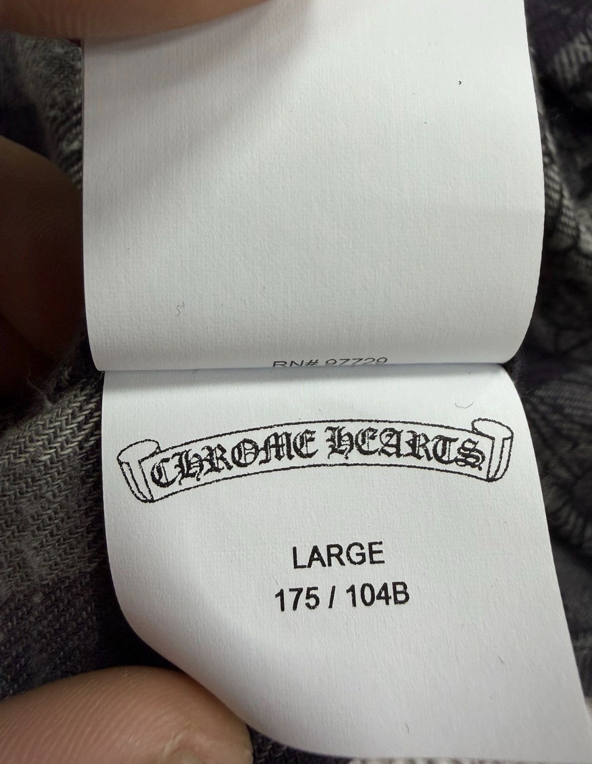 Chrome Hearts Chrome Hearts Black Grey Dark Pattern Cross Shirt Size US L / EU 52-54 / 3 - 4 Thumbnail