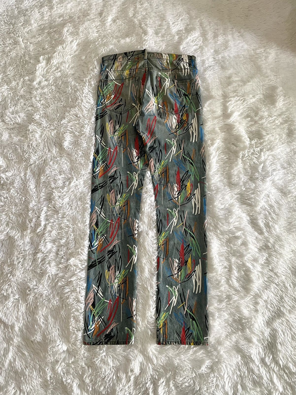Dior Dior KVA SS15 Scribble Denim Size US 29 - 3 Thumbnail