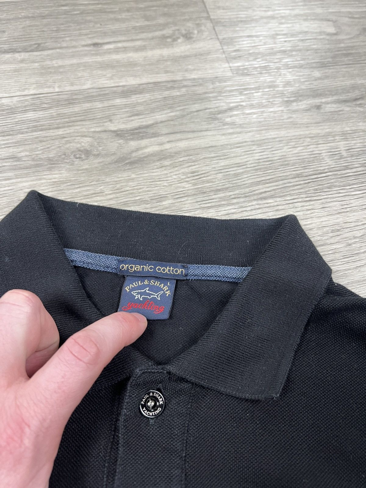 Paul & Shark PAUL & SHARK Black Long Sleeve Polo SIZE L Size US L / EU 52-54 / 3 - 3 Thumbnail