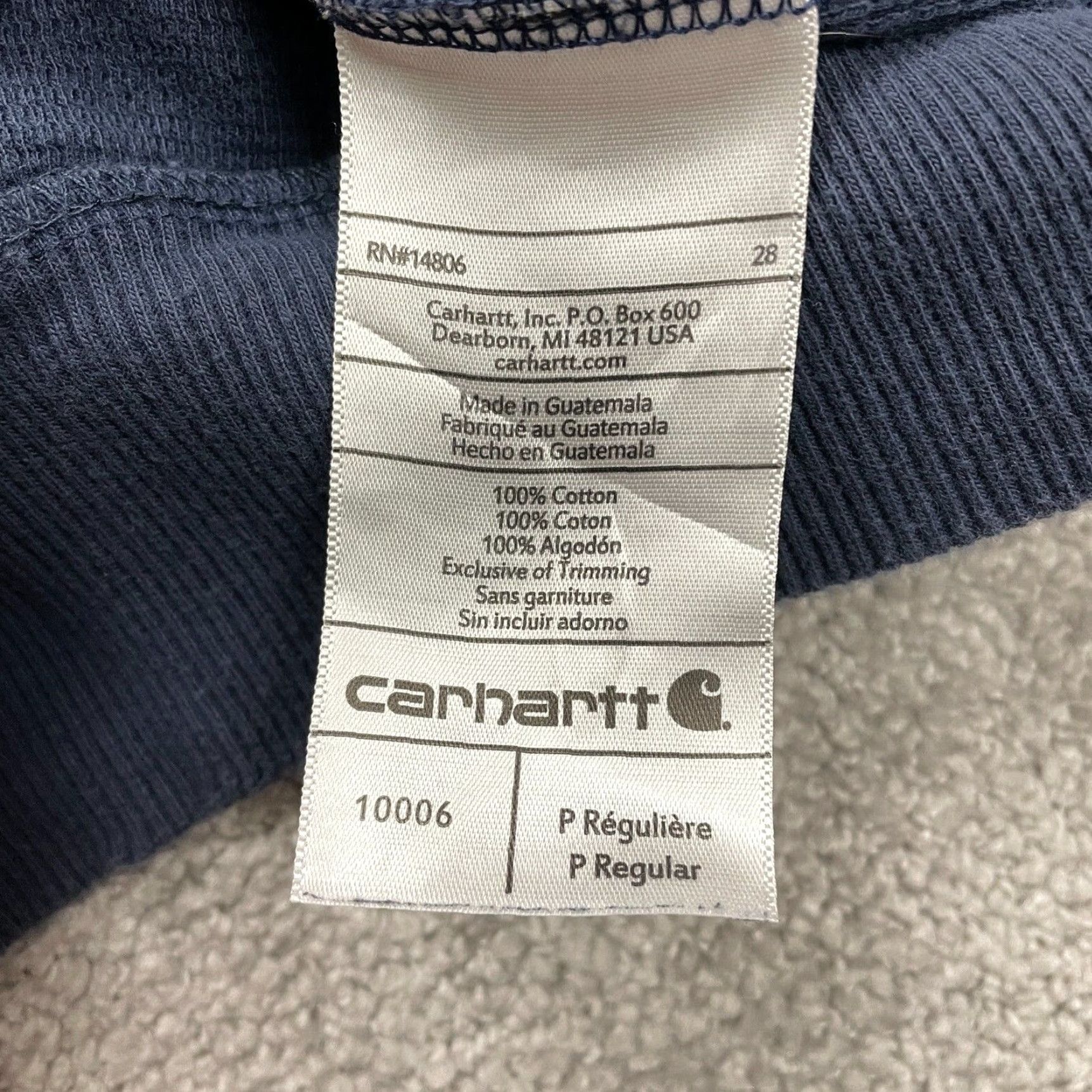 Carhartt Carhartt Sweatshirt Women M Blue Cotton Crew Neck Pullover All Seasons Breathable Lightweight Logo Outdoor Casual Womens Size M / US 6-8 / IT 42-44 - 4 Thumbnail