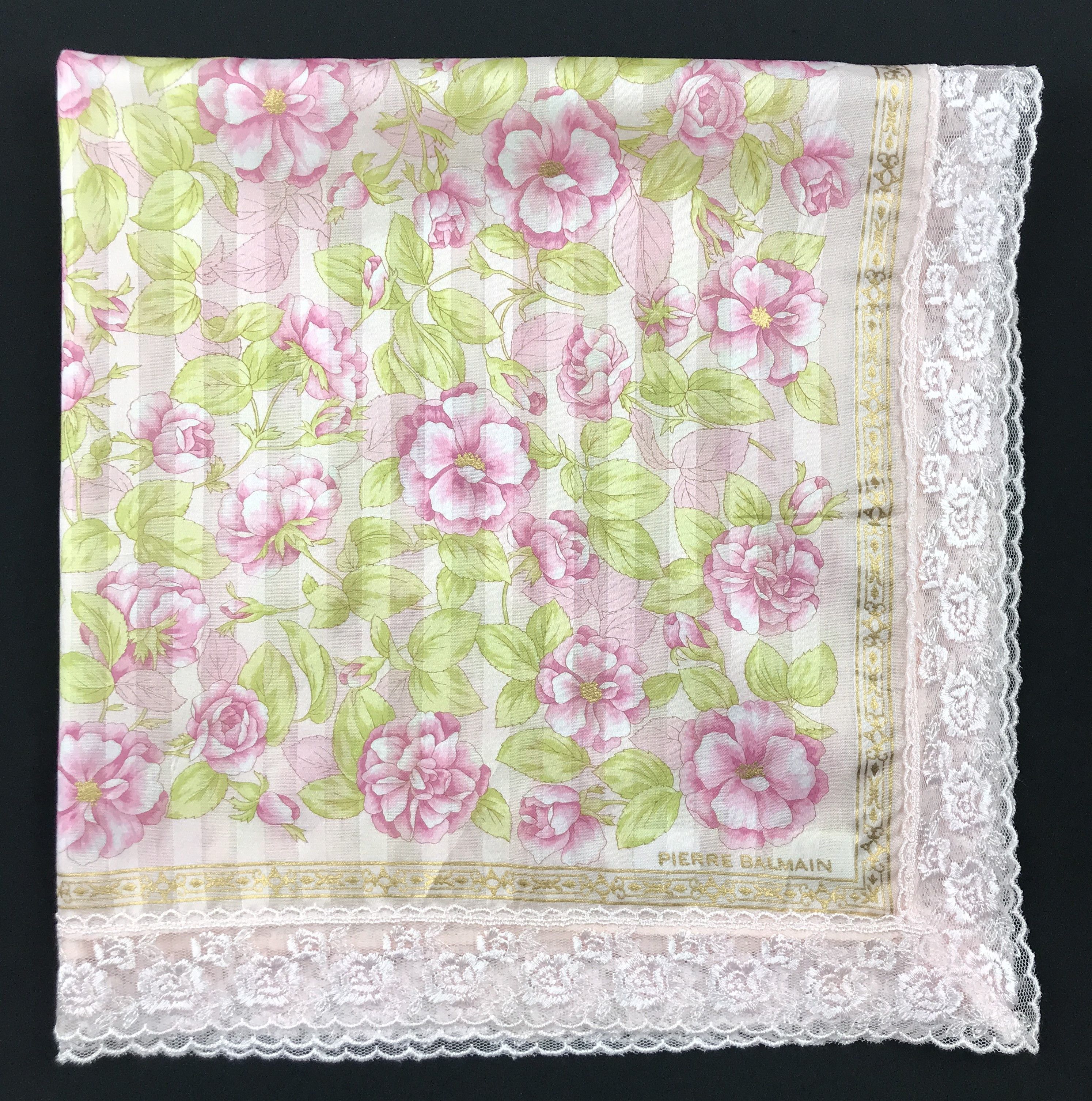 Designer × Pierre Balmain × Vintage Pierre Balmain Embroidery Bandana Neckerchief Handkerchief Size ONE SIZE - 2 Thumbnail