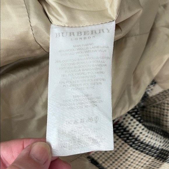 Burberry Burberry Longdon VTG 00's Nova Check Peacoat Double Breasted Size L / US 10 / IT 46 - 12 Thumbnail