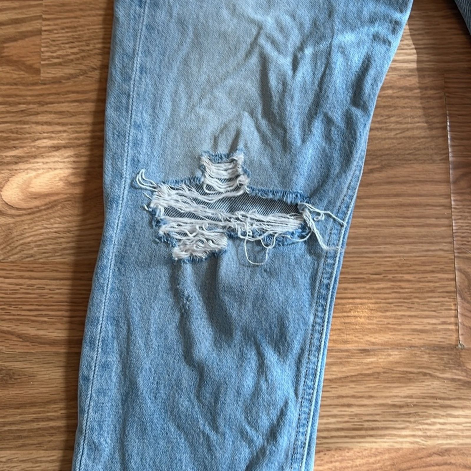 Agolde Agolde Riley High Rise Straight Crop Jeans Size 24" / US 00 / IT 34 - 3 Thumbnail