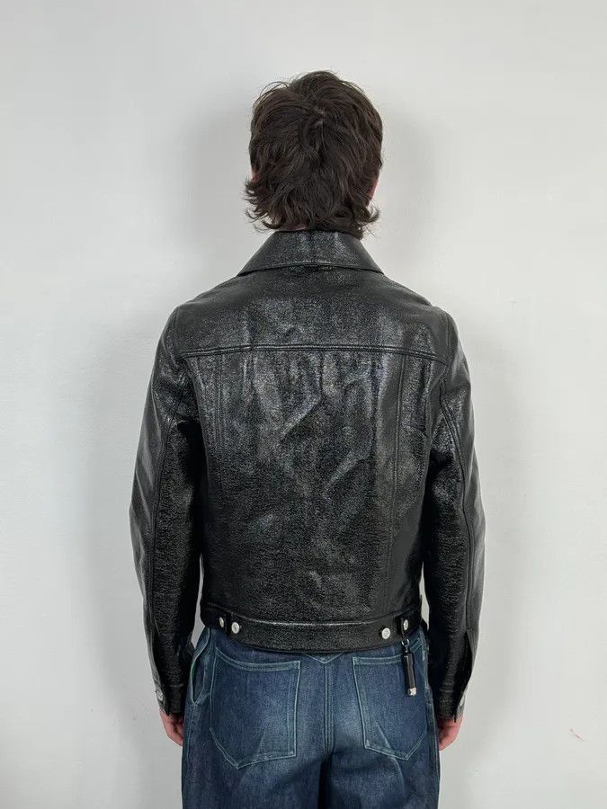 Courreges Courreges Black Vinyl Leather Trucker Jacket Size M / US 6-8 / IT 42-44 - 3 Thumbnail