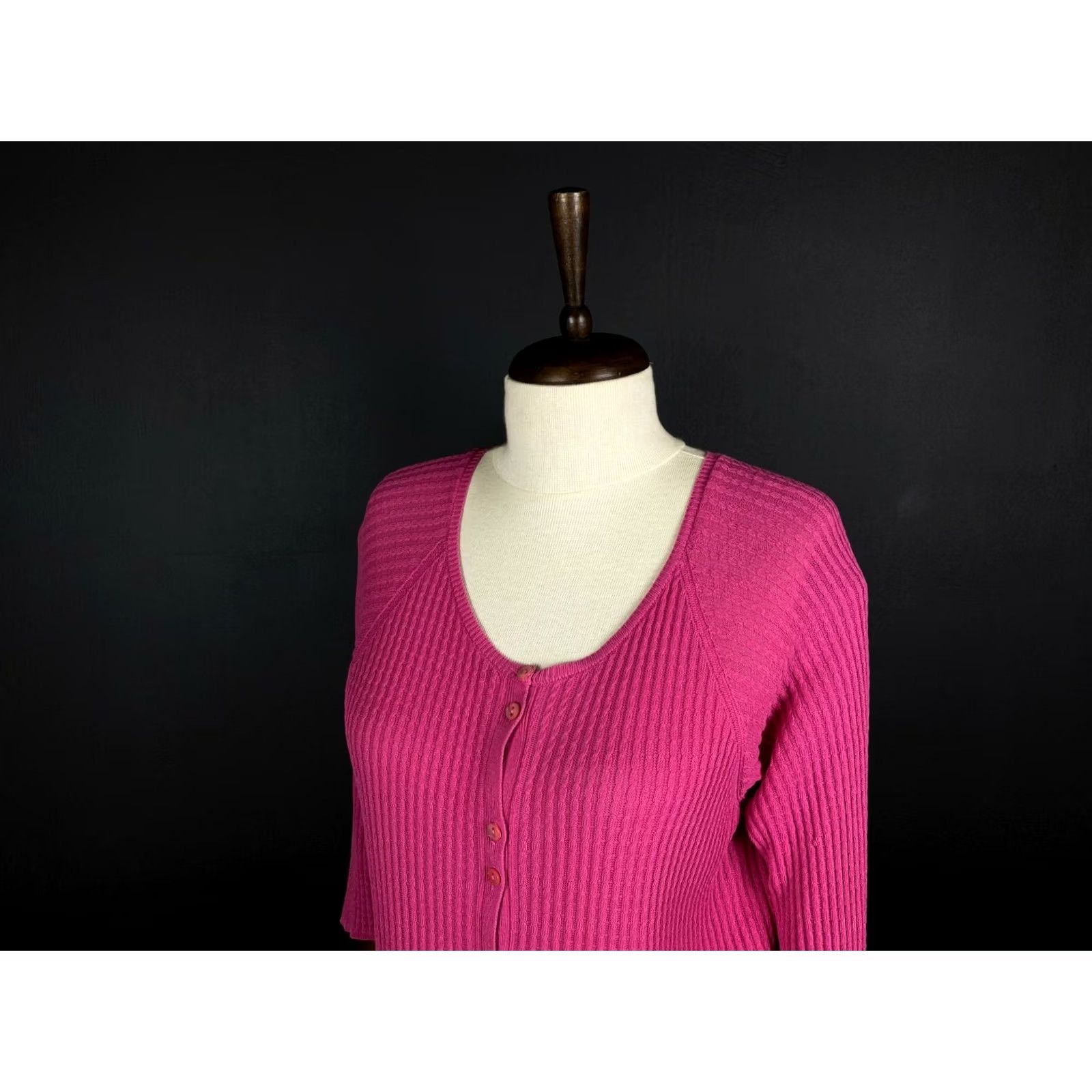 Fabiana Filippi VINTAGE Fabiana Filippi Donna Knit Cardigan Cotton Button-Up Size M Women's Size M / US 6-8 / IT 42-44 - 4 Thumbnail