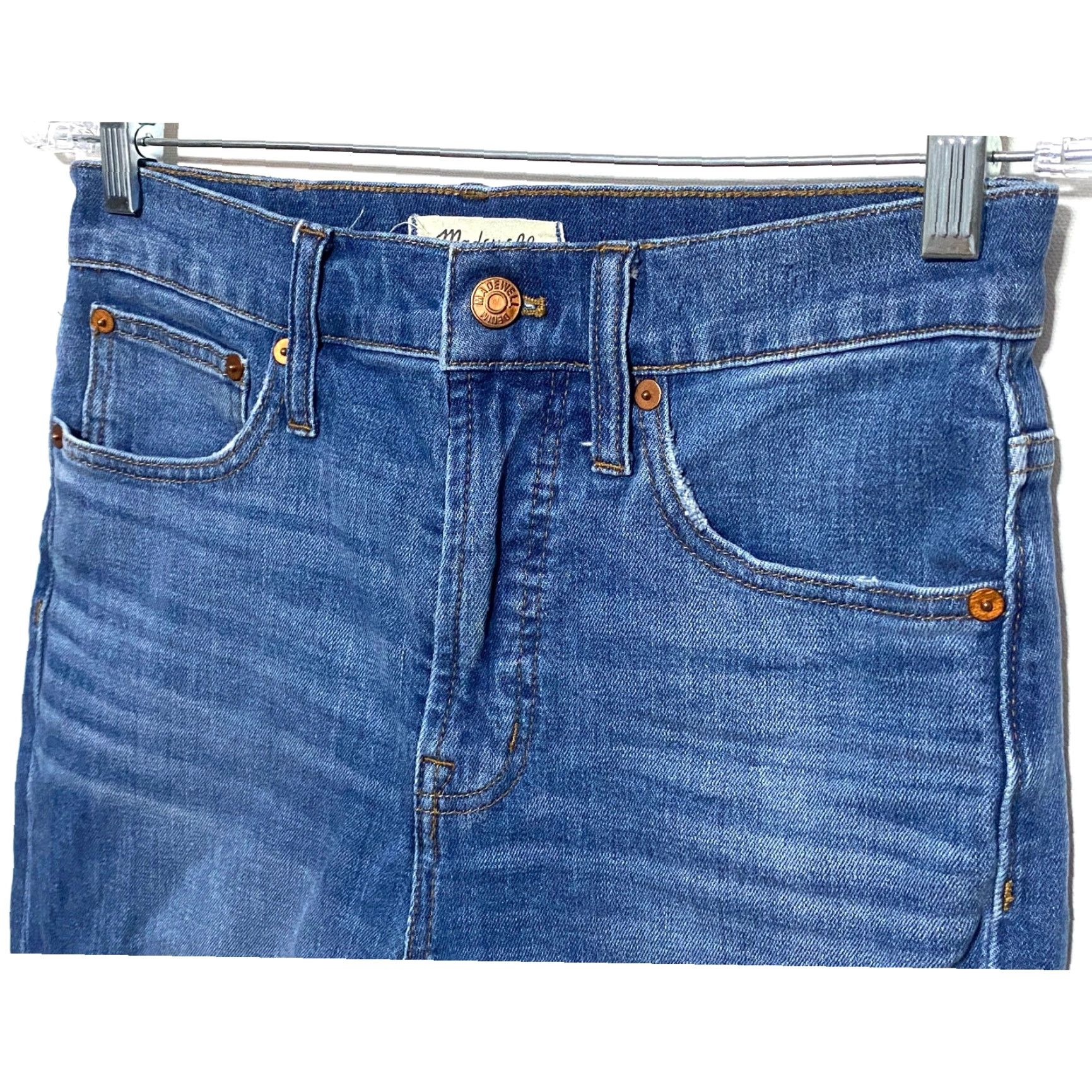 Madewell VINTAGE Madewell The Perfect Cropped Jeans 26 Raw Hem Stretch Capsule Y2K Jeans Womens Size 27" / US 4 / IT 40 - 4 Thumbnail