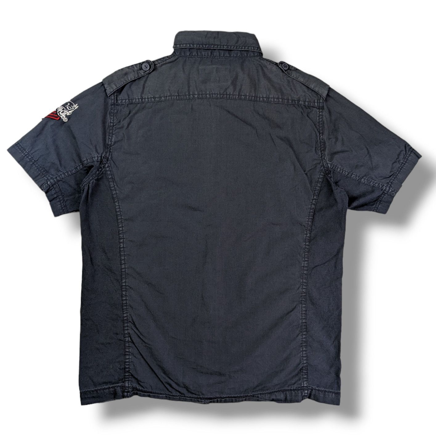 Avirex Avirex Military Black Button Up Shirt Size US M / EU 48-50 / 2 - 2 Thumbnail