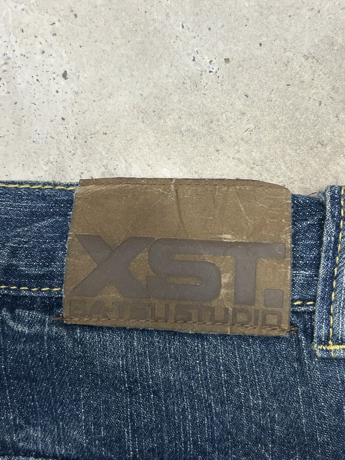 Japanese Brand Batsu Studio Japan Jean Art Poems Clawn Mark Straight Cut Size US 28 / EU 44 - 12 Thumbnail