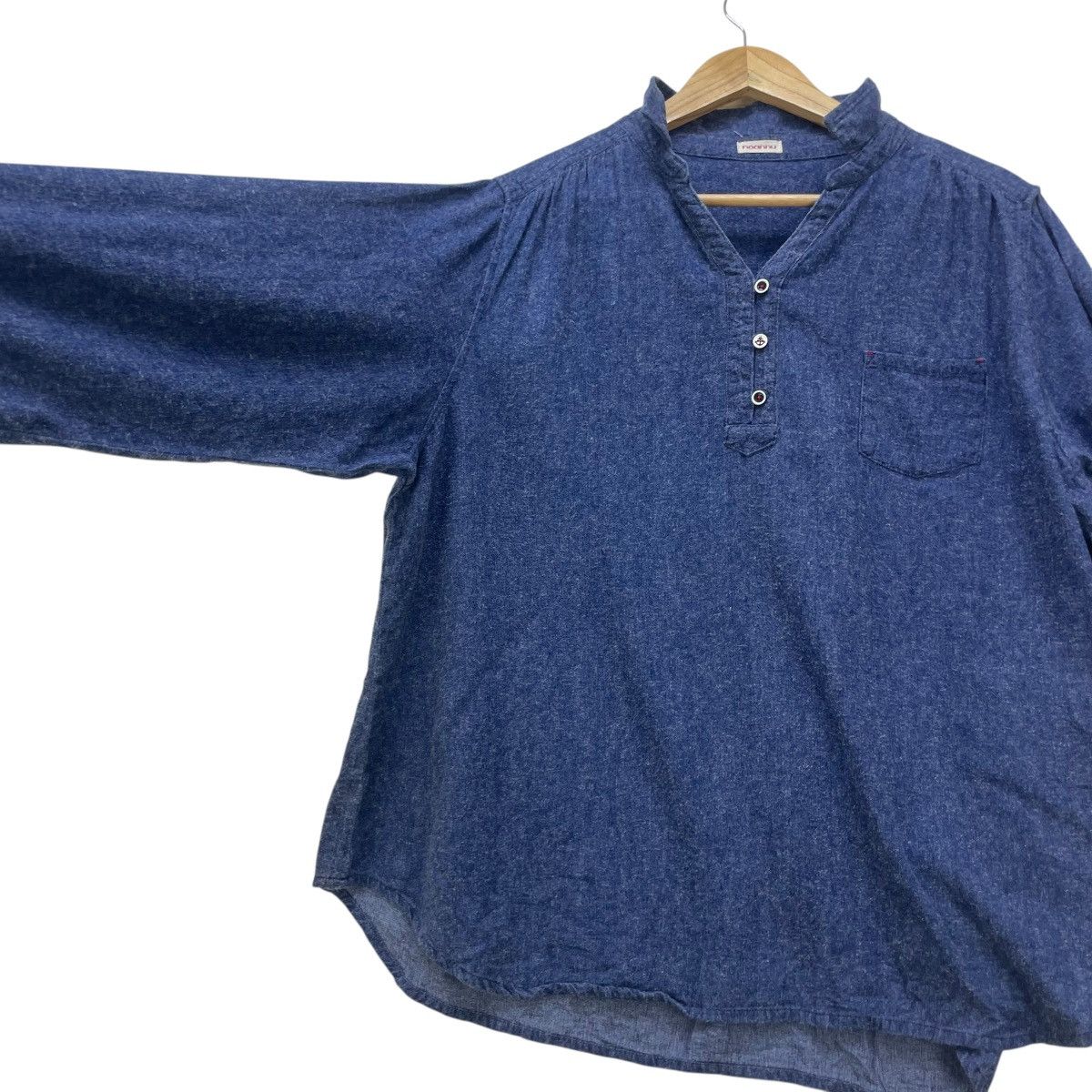 45rpm 💥Vintage Japanese Brand Noannu Baggy Shirt Light Jacket Size M / US 6-8 / IT 42-44 - 4 Thumbnail