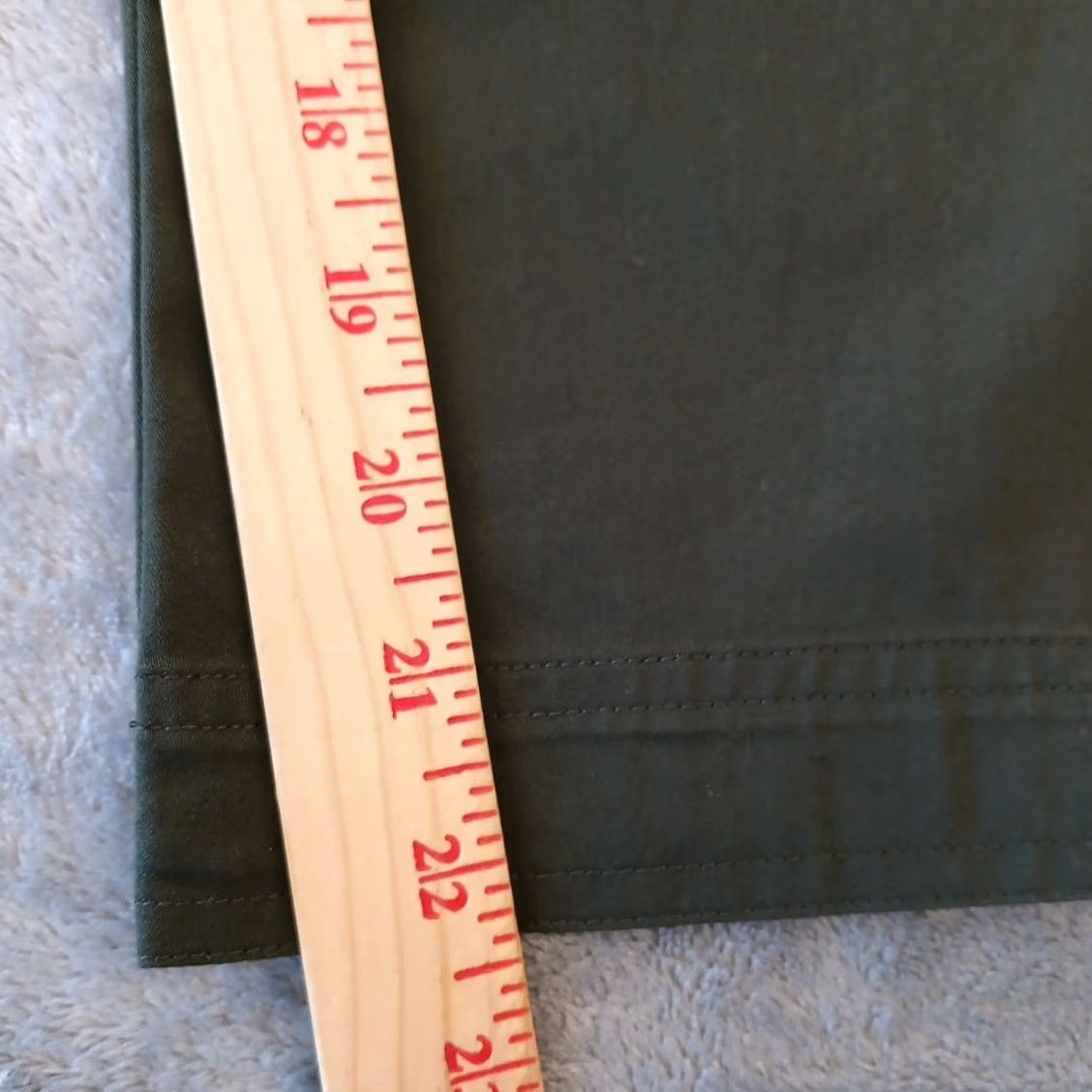 Vintage Chico's Capri Pants Womens Size 1 Green Pockets 30x22 High Rise (Capri, Straight) Womens Size 25" / US 0 / IT 36 - 4 Thumbnail