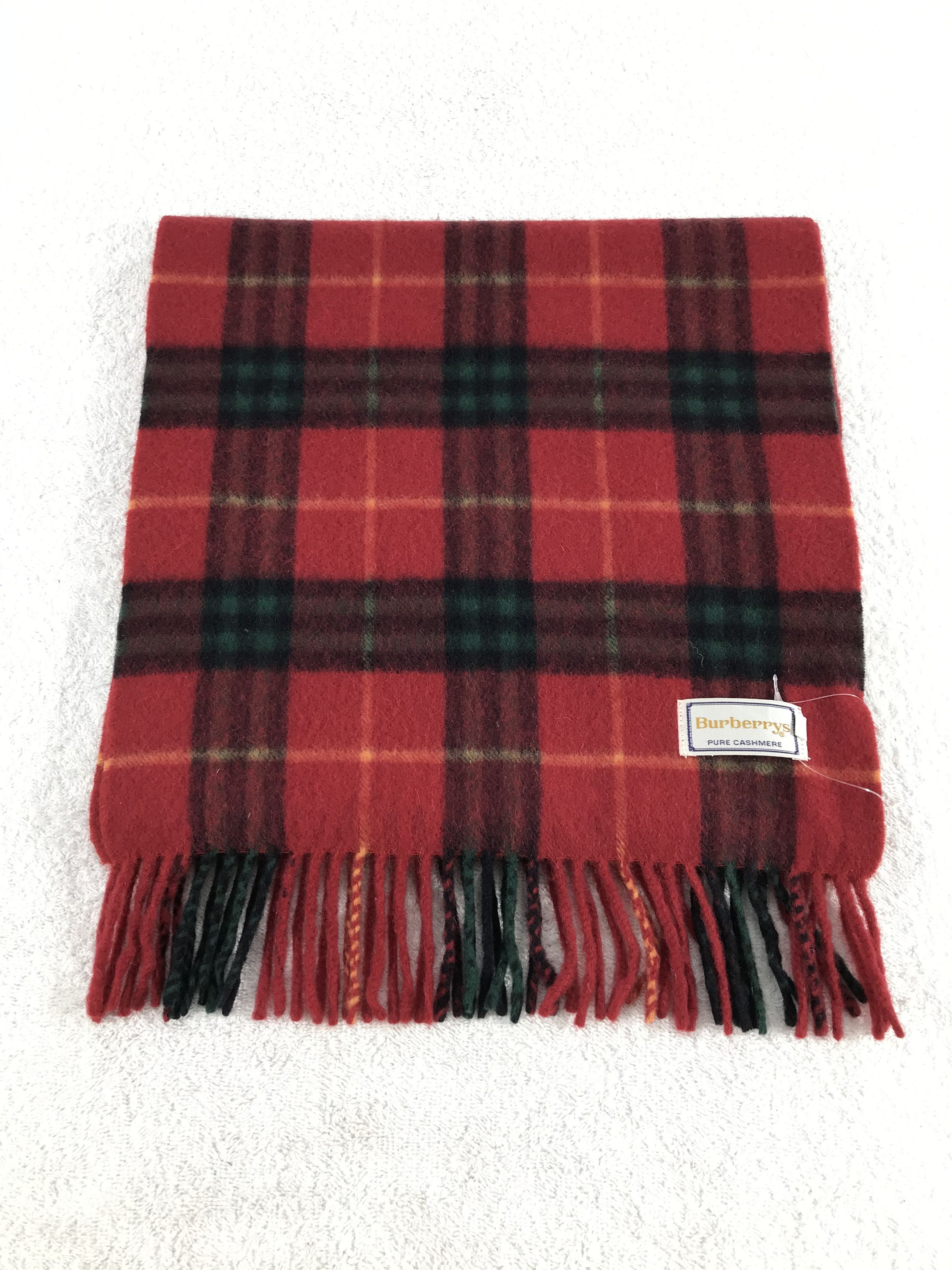 Burberry × Vintage Burberry Scarf / Muffler / Neckwear - WW1480 Size ONE SIZE - 2 Thumbnail