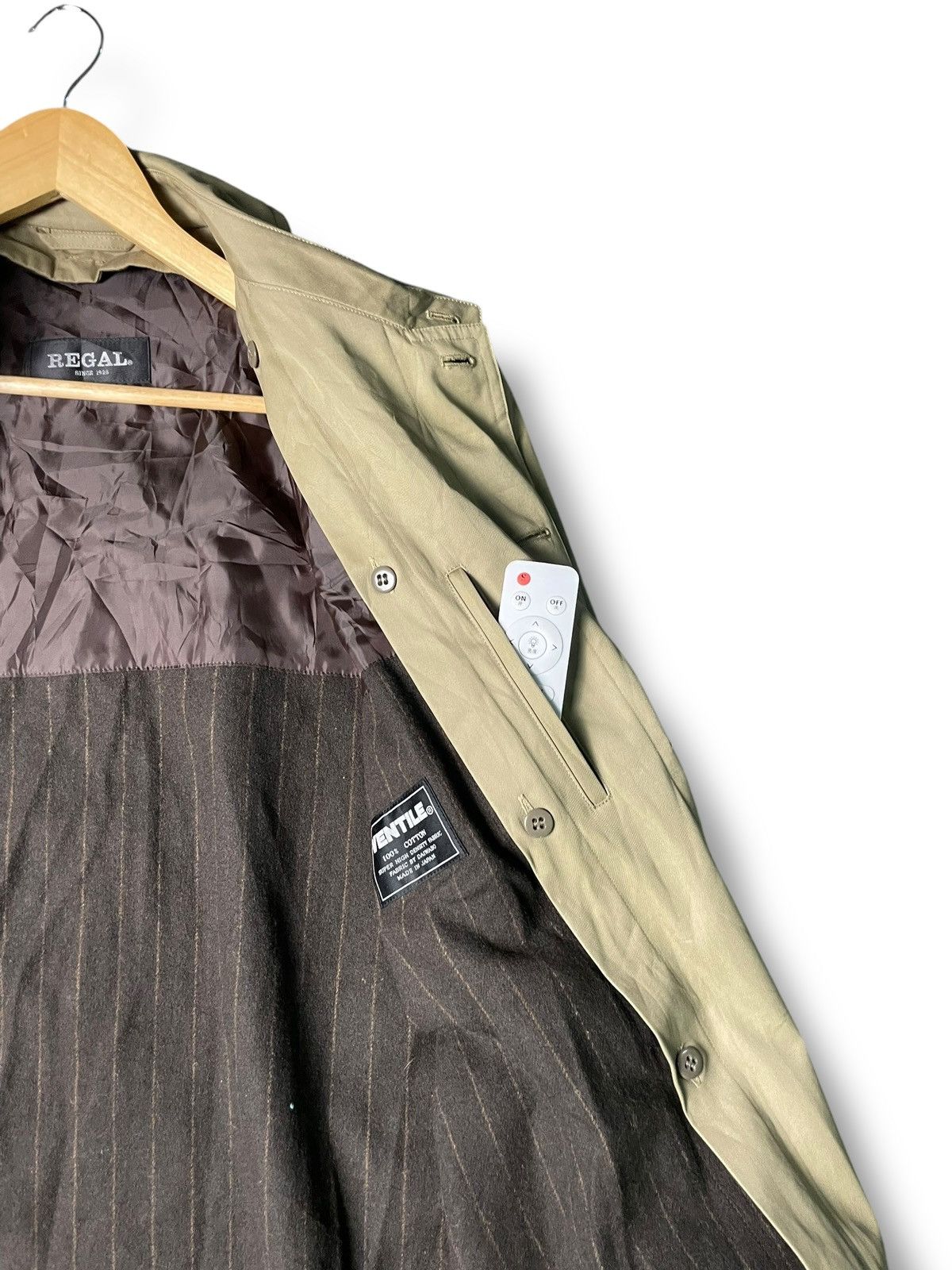 Japanese Brand × REGAL × Vintage Regal Japanese Brand Hidden Button Long Coat (58) Size US M / EU 48-50 / 2 - 8 Thumbnail