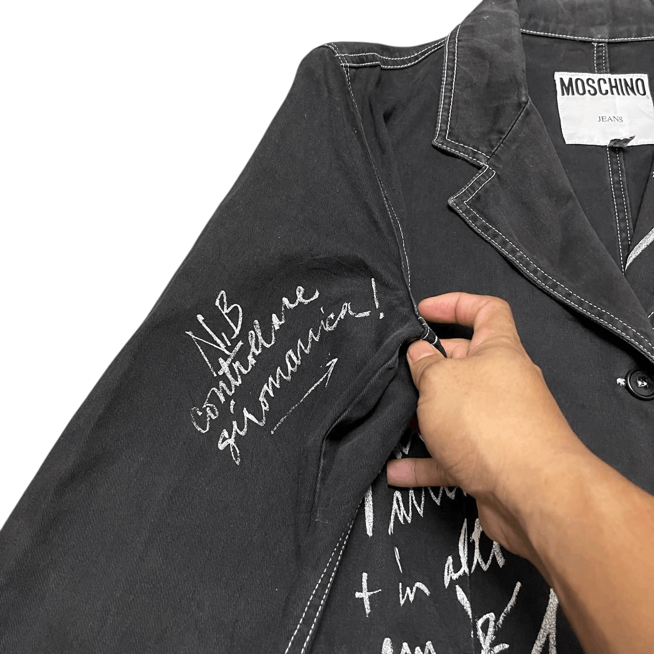 Moschino Moschino Jeans Painted Jacket Size US S / EU 44-46 / 1 - 5 Thumbnail