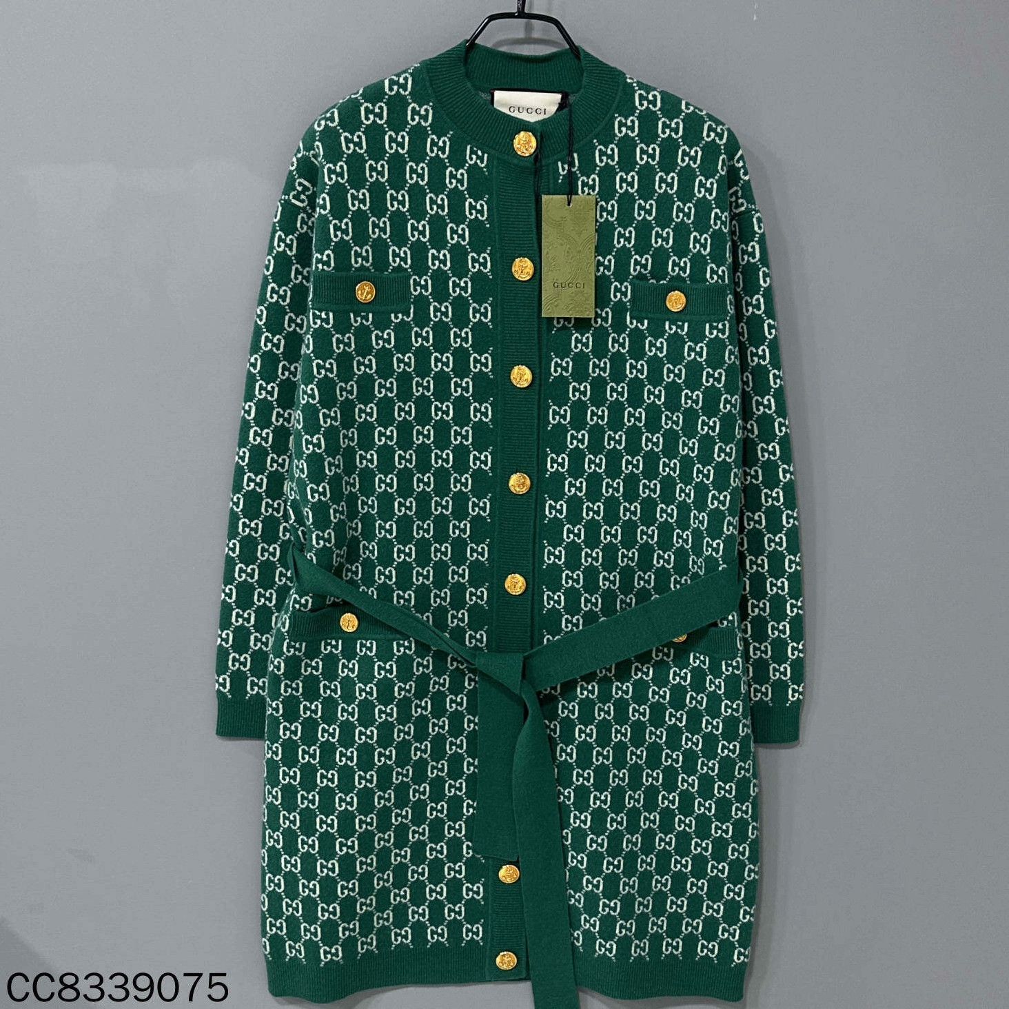 Gucci Gucci Wool Green Coat XS Women Size XS / US 0-2 / IT 36-38 - 1 Thumbnail
