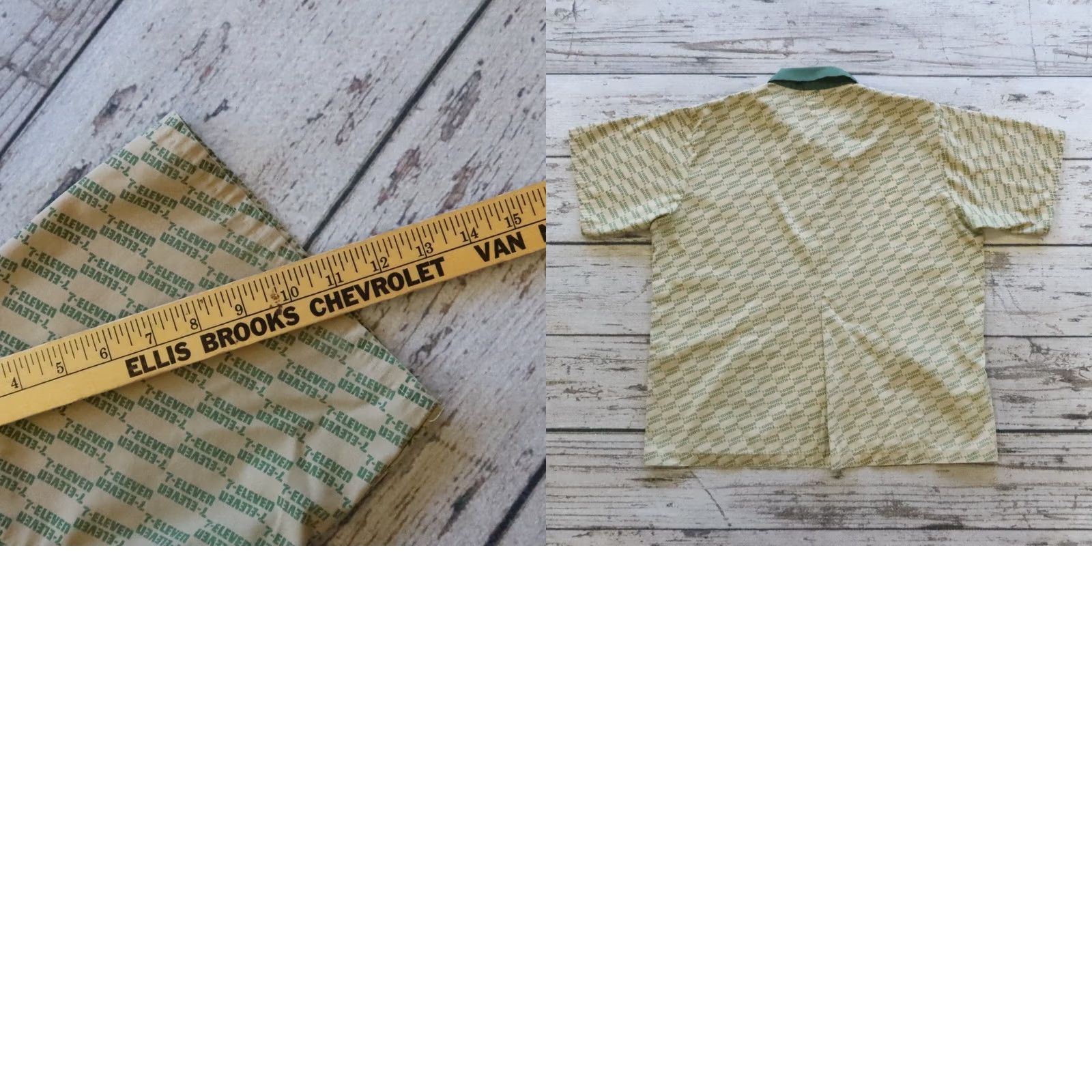 Vintage VINTAGE 7-Eleven Work Uniform Shirt XL Men Brown Cotton Blend Made in USA Shirt XL Mens Brown 7-Eleven Vintage 90s Football Workwear Size US XL / EU 56 / 4 - 9 Thumbnail