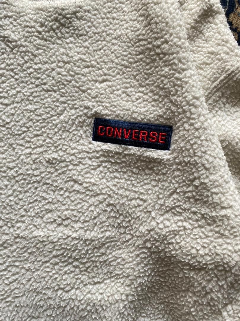 Japanese Brand Converse White Fleece Sweatshirt Size US M / EU 48-50 / 2 - 3 Thumbnail
