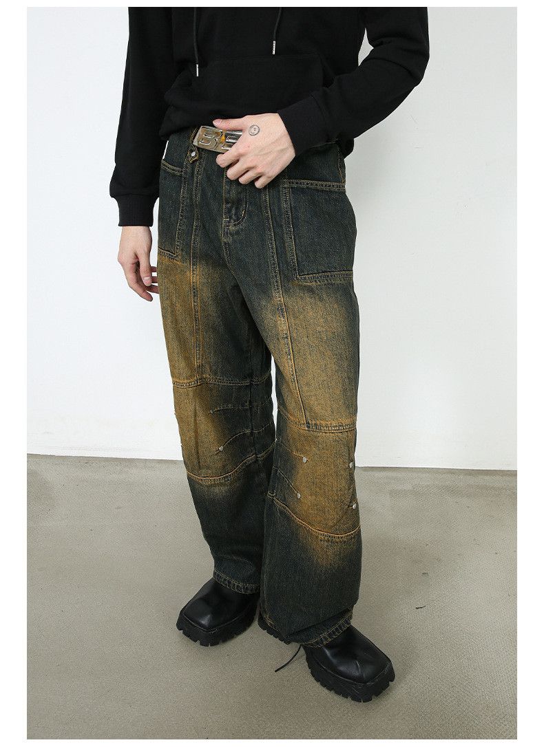 Vintage Men's Loose American Style High-Street Cargo Jeans Size US 32 / EU 48 - 4 Thumbnail