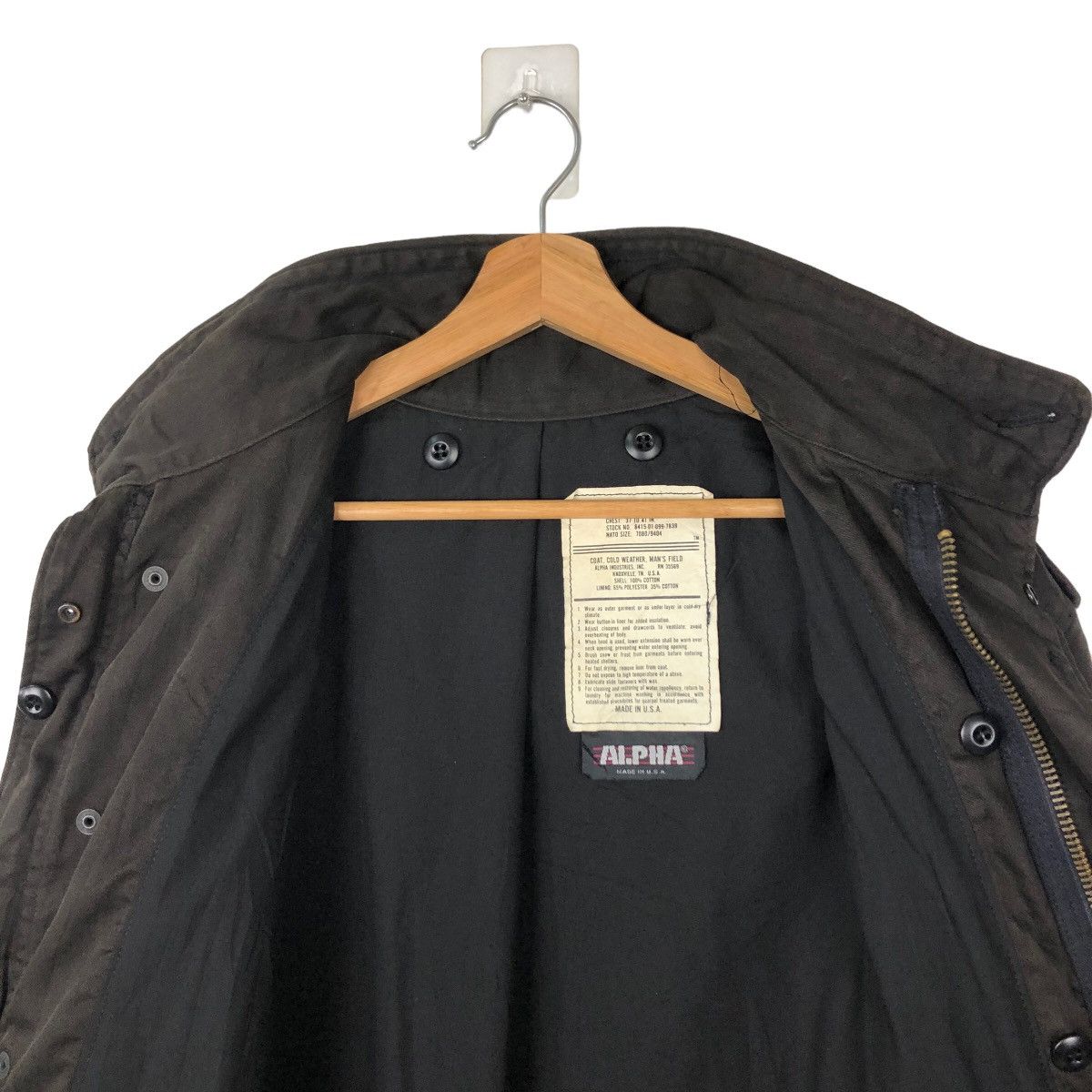 Alpha Industries VINTAGE CHORE WORK JACKET CARGO POCKET ALPHA INDUSTRIES USA Size US M / EU 48-50 / 2 - 10 Thumbnail