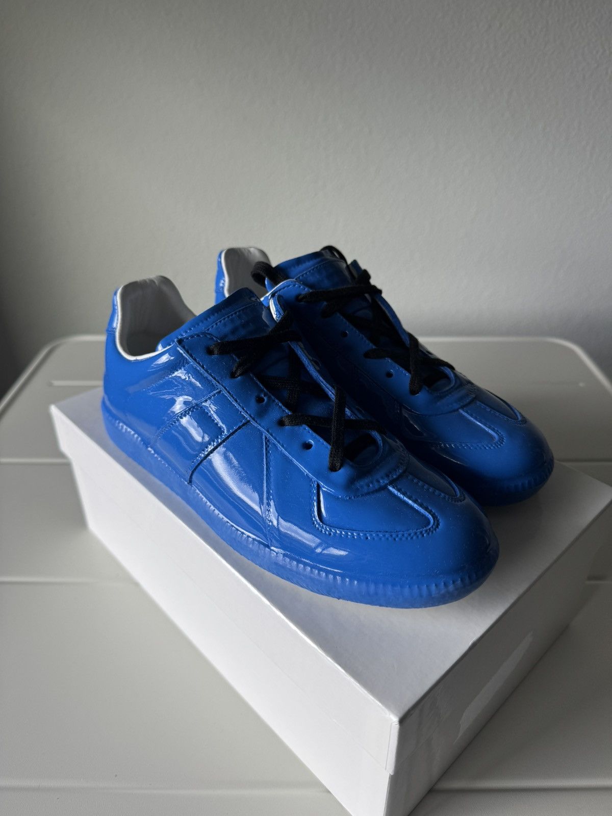 Maison Margiela Maison Margiela Women's Patent Rubber Blue