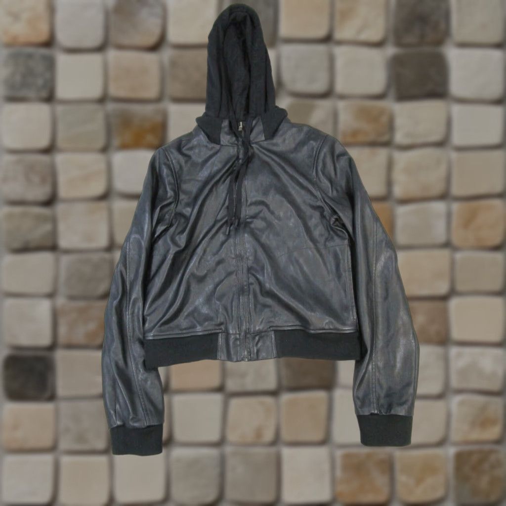 Bailey 44 Bailey Jacket Women M Black Faux Leather Zip Long Sleeve Basic Jacket Womens Size M / US 6-8 / IT 42-44 - 1 Thumbnail