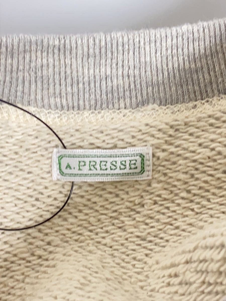 A.PRESSE Gray Cotton Vintage Washed Sweat Shirt Size US M / EU 48-50 / 2 - 3 Thumbnail