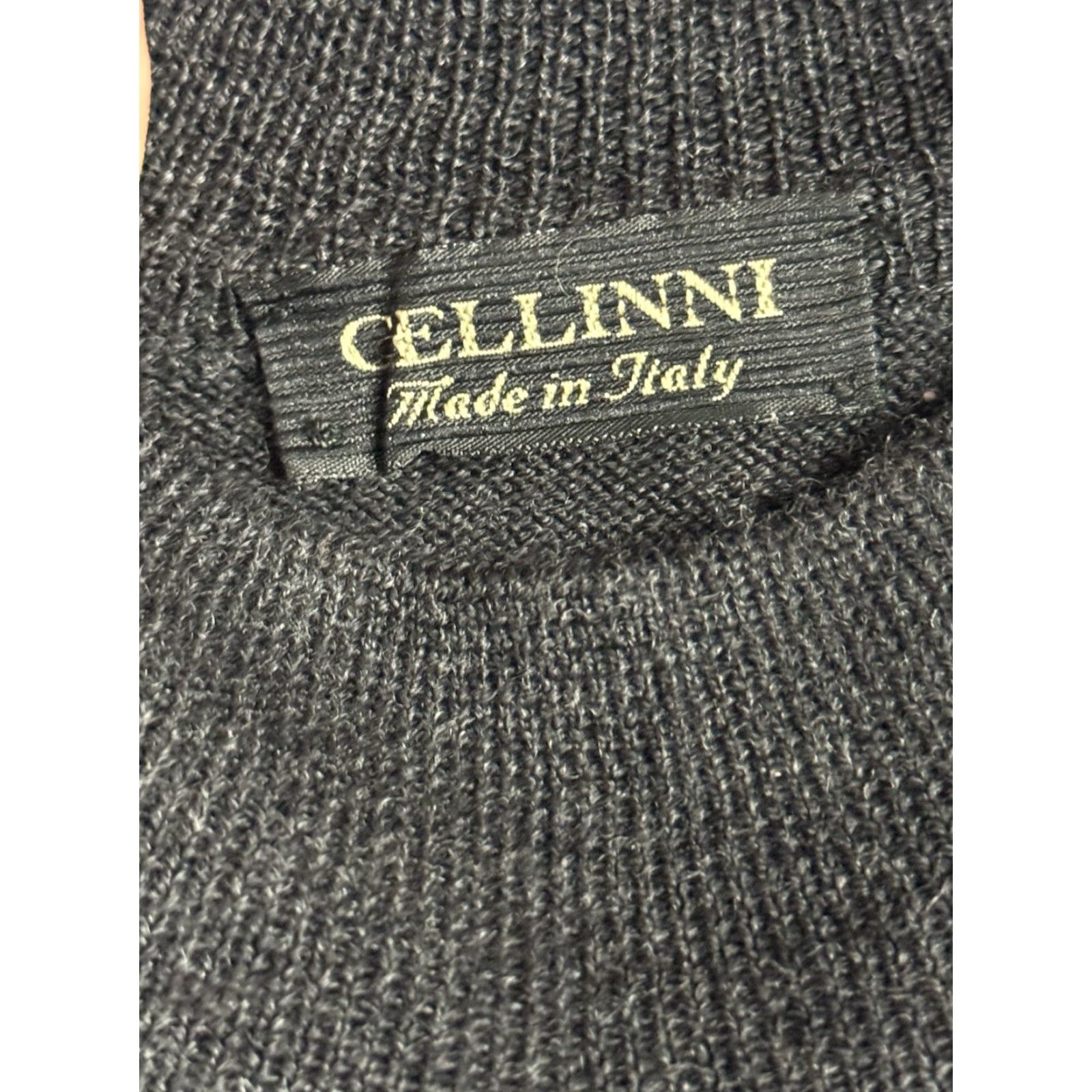 Vintage Cellinni Pullover Wool Sweater Men M NWT Merino Wool Charcoal Gray Italy Size US M / EU 48-50 / 2 - 6 Thumbnail