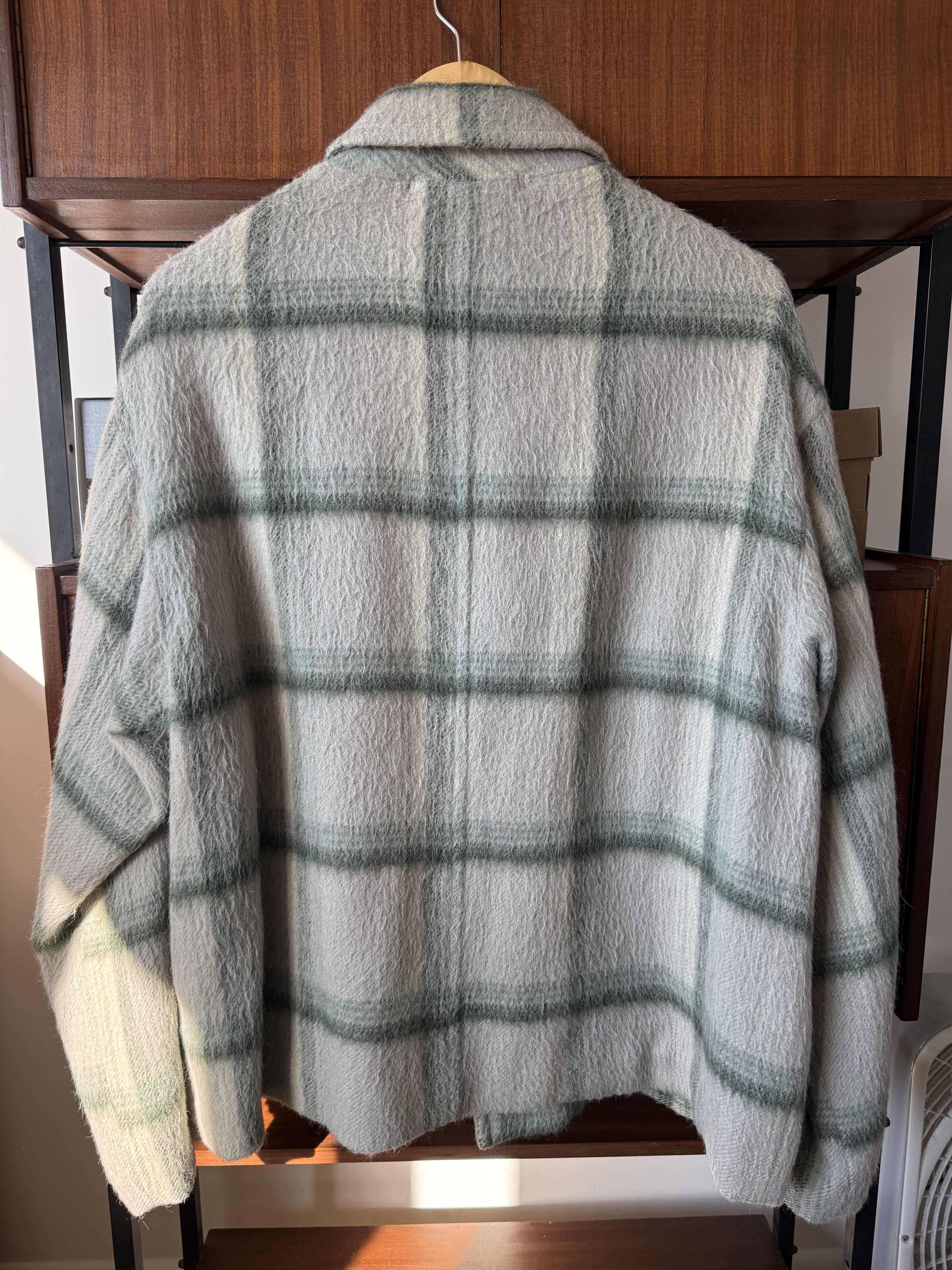 Auralee SURI ALPACA SHAGGY CHECK BLOUSON Size US M / EU 48-50 / 2 - 3 Thumbnail