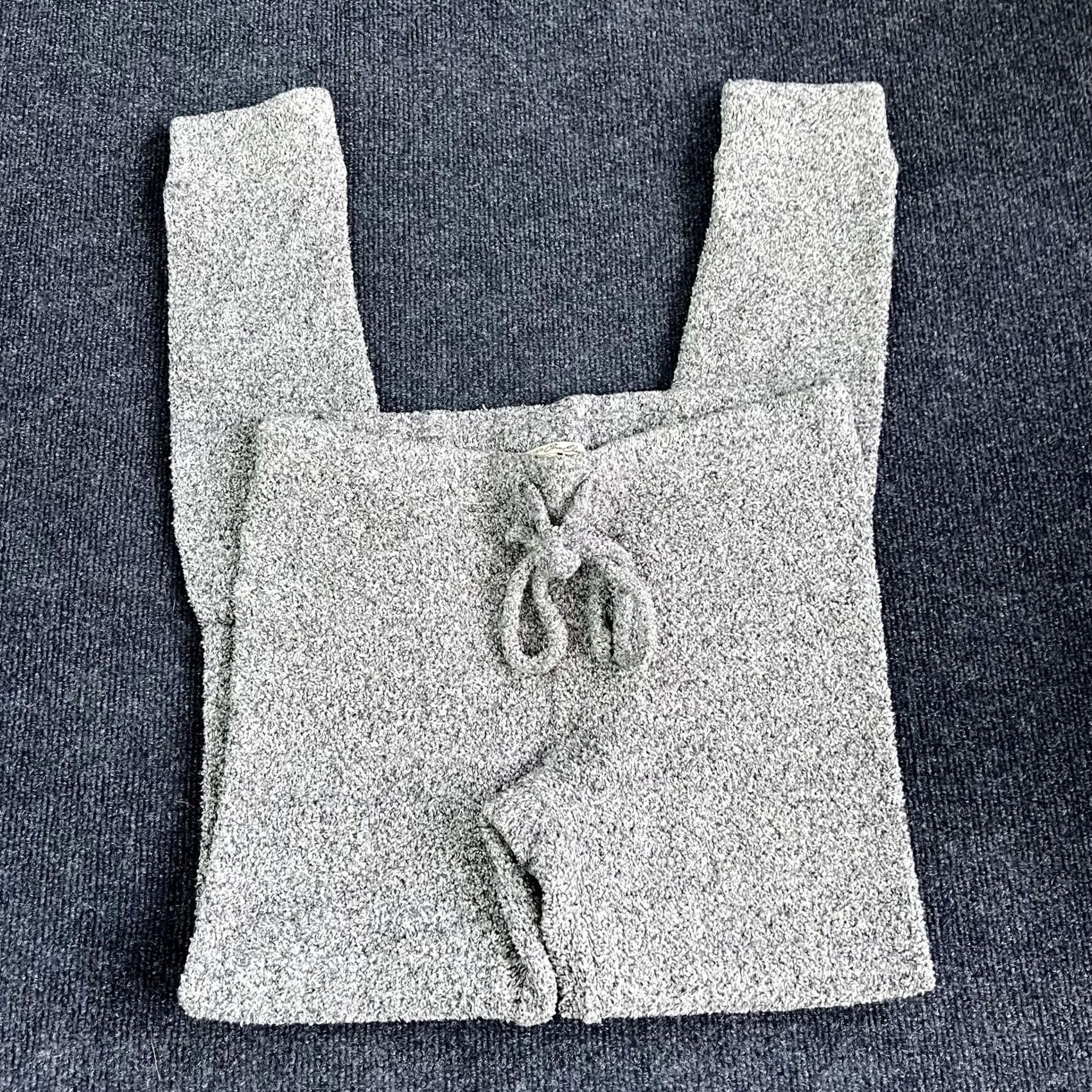 Express Express One Eleven Pants Womens Med Gray Sweater Knit Jogger Tapered Cozy Lounge Size M / US 6-8 / IT 42-44 - 2 Thumbnail
