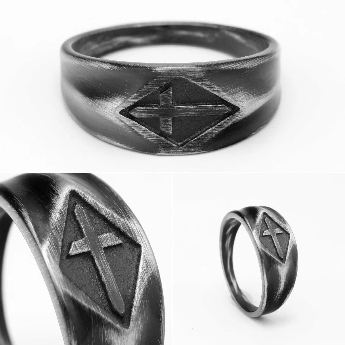 Jewelry Retro Cross Ring Size ONE SIZE - 6 Thumbnail