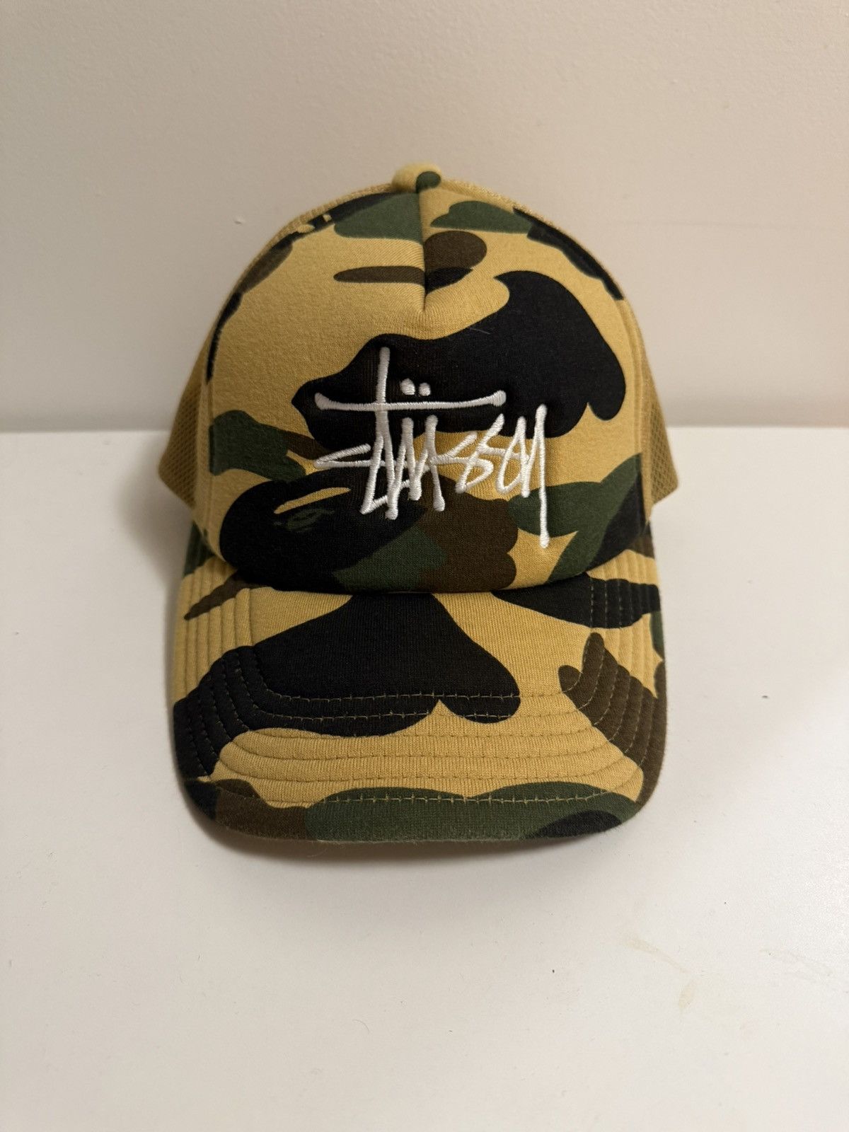 Bape × Stussy BAPE x Stussy Trucker Hat Size ONE SIZE - 1 Thumbnail