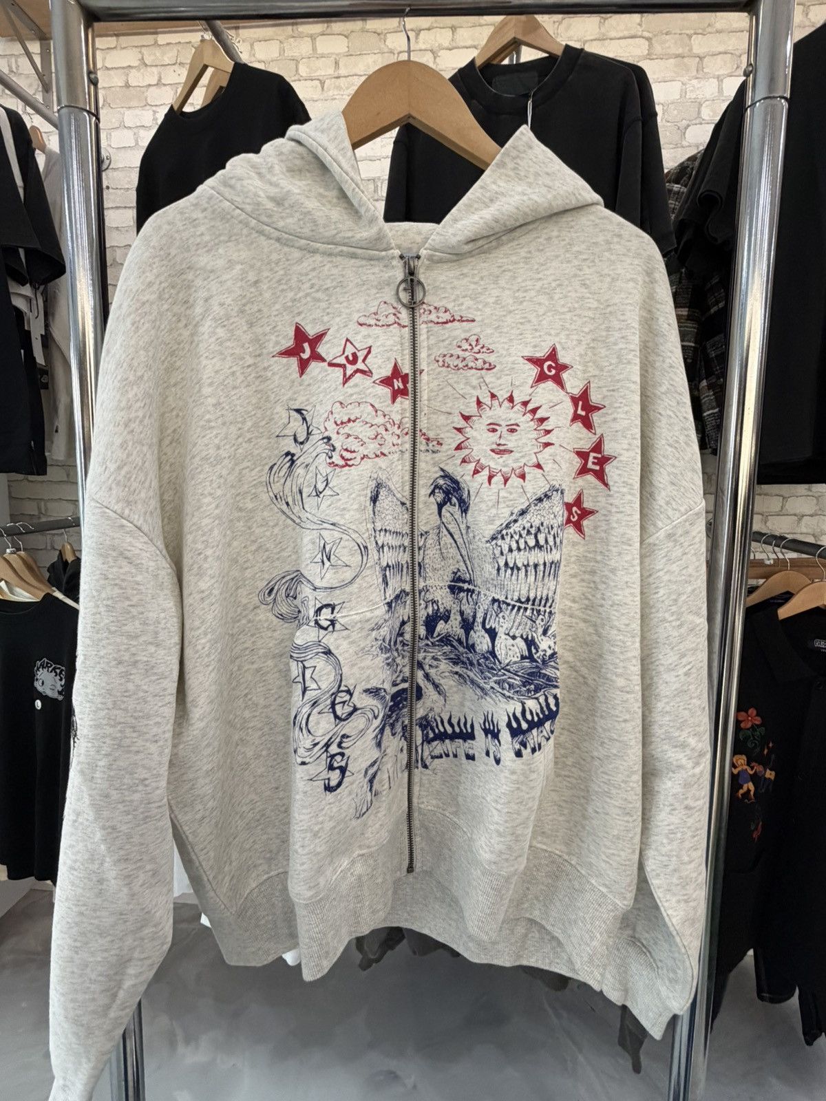Other Jungles Jungles “ Scribbles “ Zip Up Hoodie Size US XL / EU 56 / 4 - 1 Thumbnail
