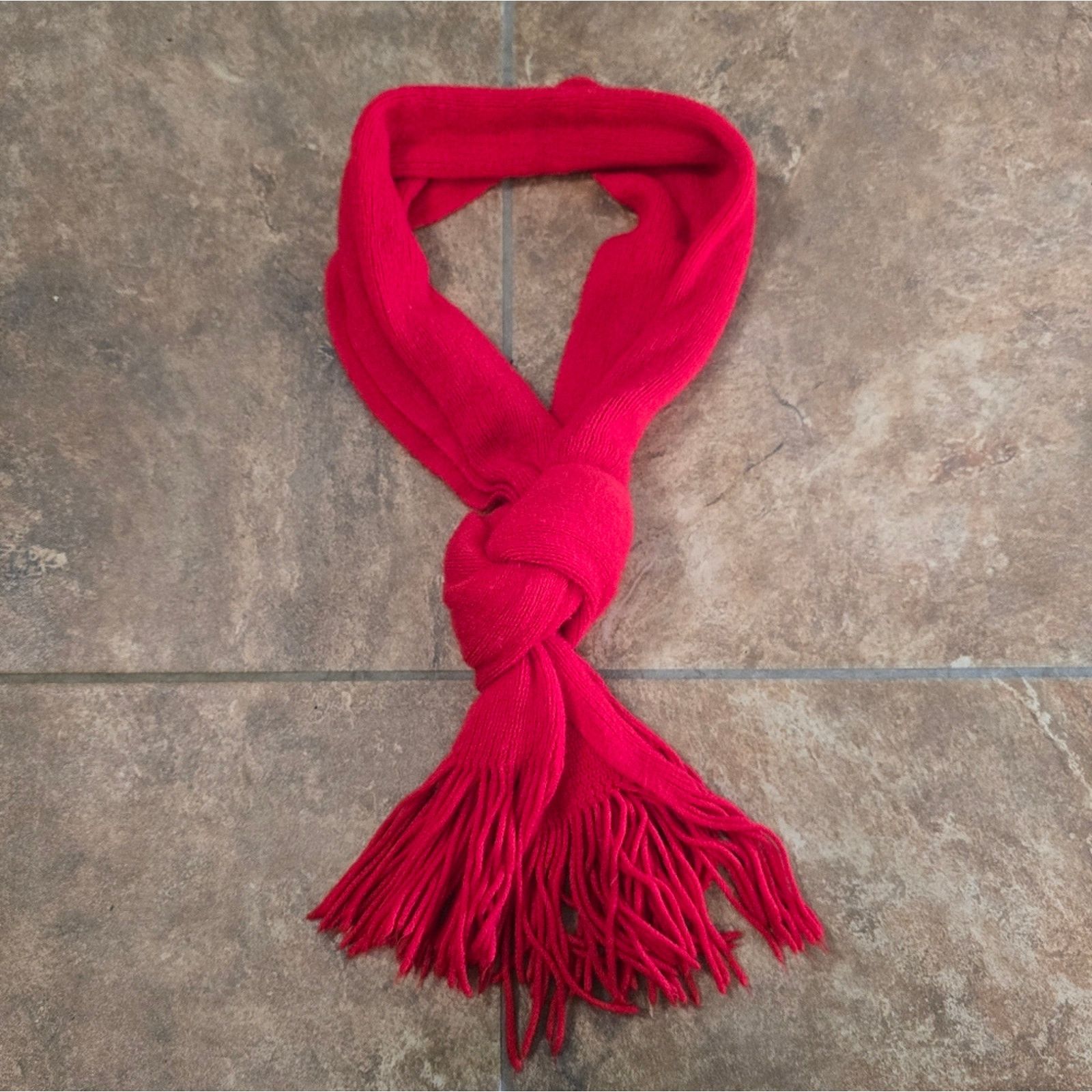Other Red Classic Fringed Scarf Size ONE SIZE - 2 Thumbnail