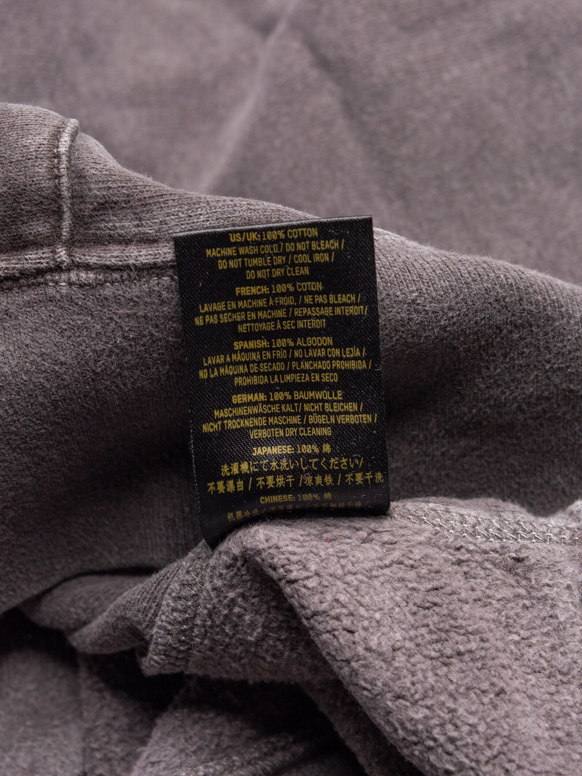 Yeezy YEEZY Season 3 Onyx Dark fleece hoodie - size M Size US M / EU 48-50 / 2 - 9 Thumbnail