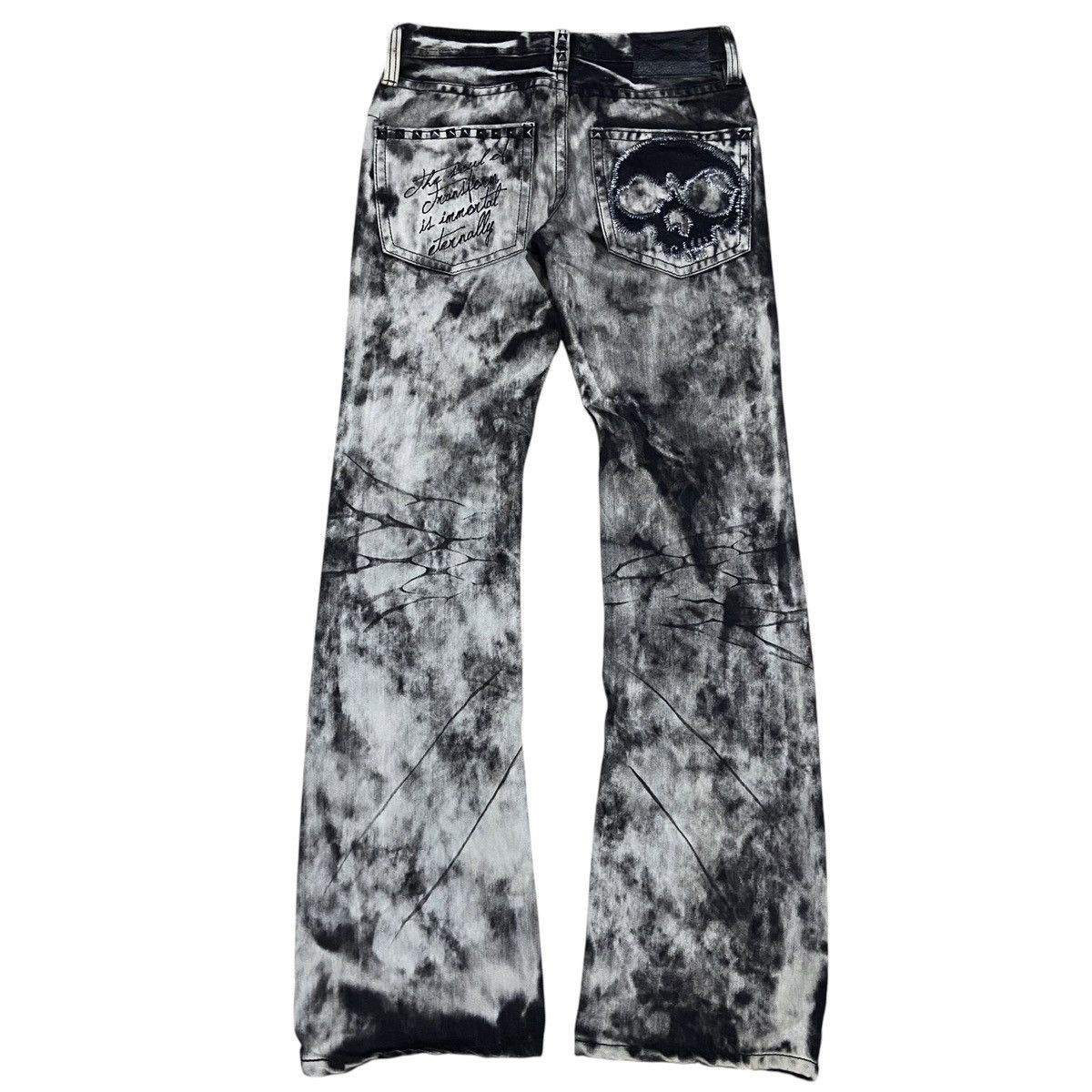 Japanese Brand 2000s Archive Super Flared Smoke Wash Denim Opium 